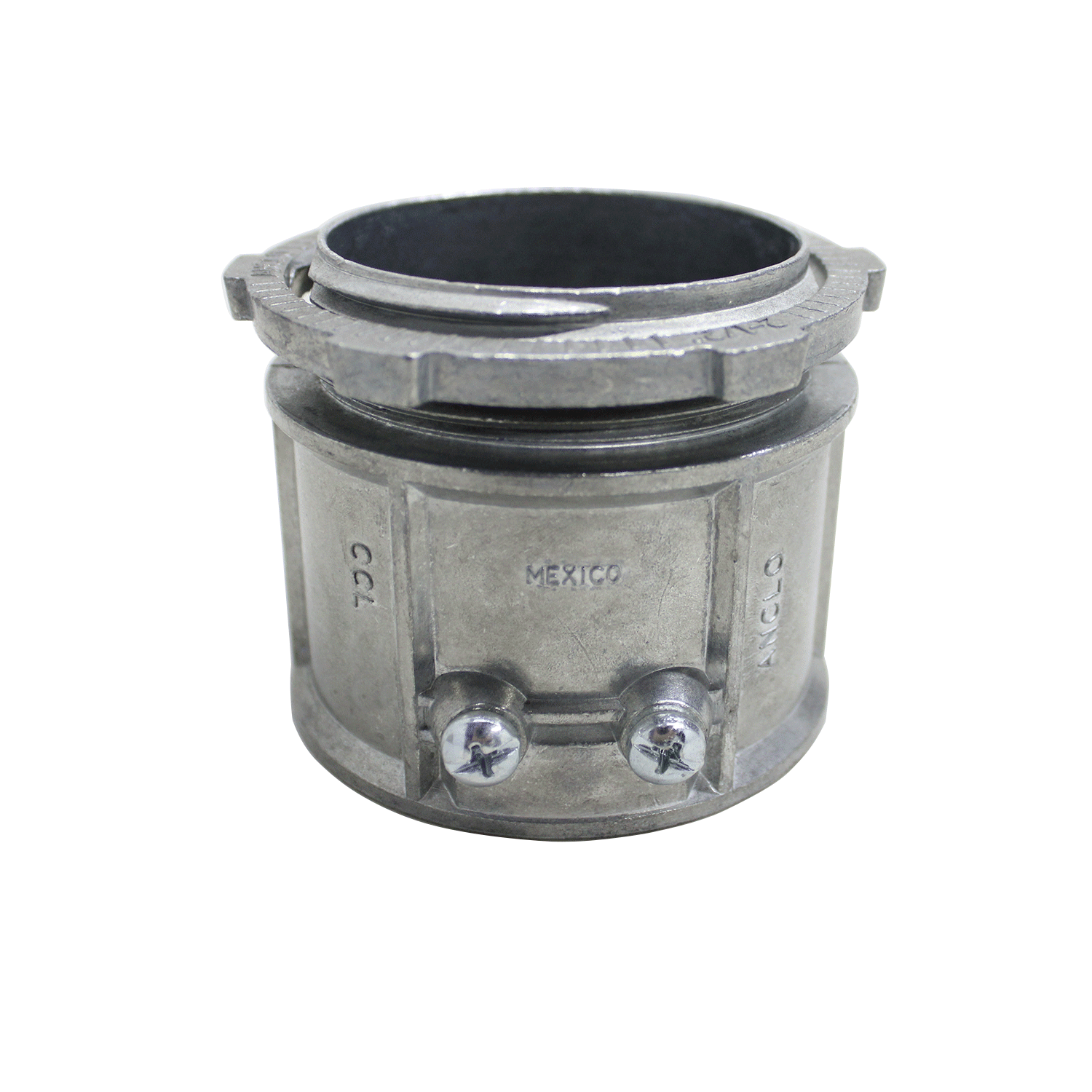 Imagen de CONECTOR PARED DELGADA CON OPRESOR 3" ZAMAK
