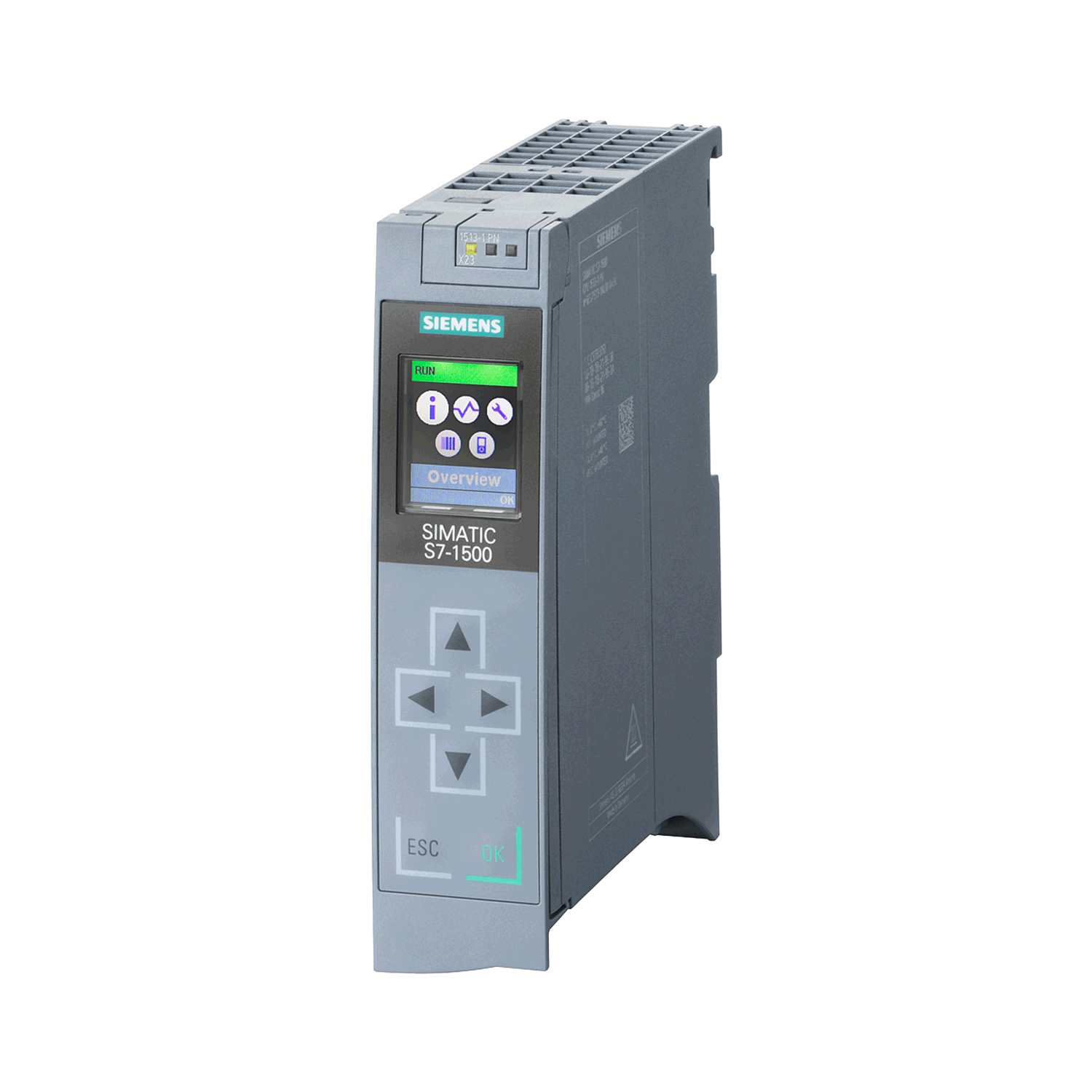 Imagen de SIMATIC S7-1500, CPU 1513-1 PN, MODULO CENTRAL CON MEMORIA CENTRAL 300 KB PARA PROGRAMA Y 1,5 MB PAR