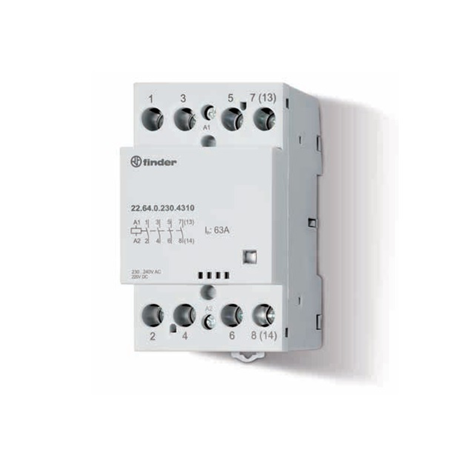 Imagen de CONTACTOR MODULAR (120V AC/DC) 63A 4NA 22.64.0.120.4310