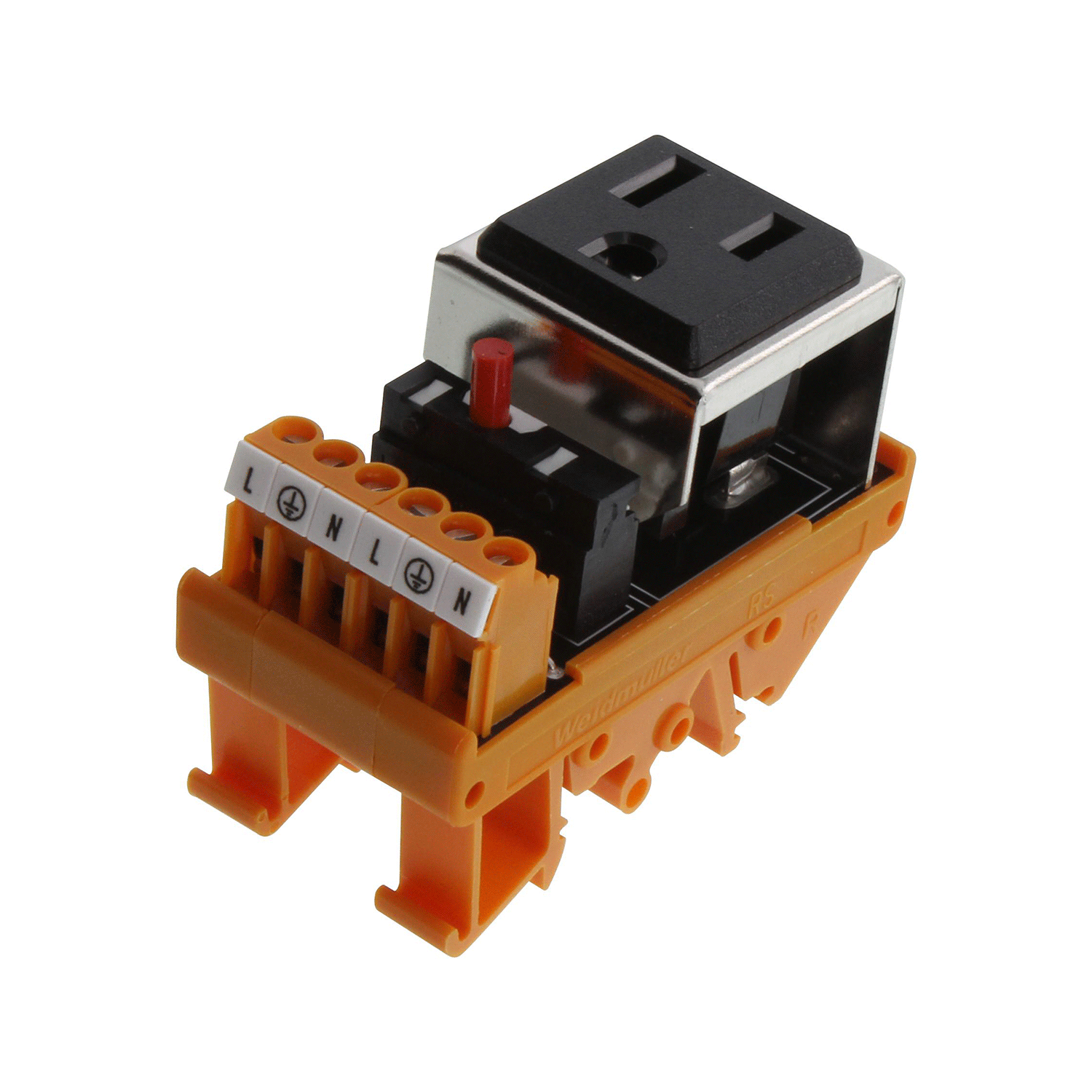 Imagen de RS-SIMPLEX 120VAC C/B 5A OUTL, TOMACORRIENTE 1 SAL(120V, 5A)
