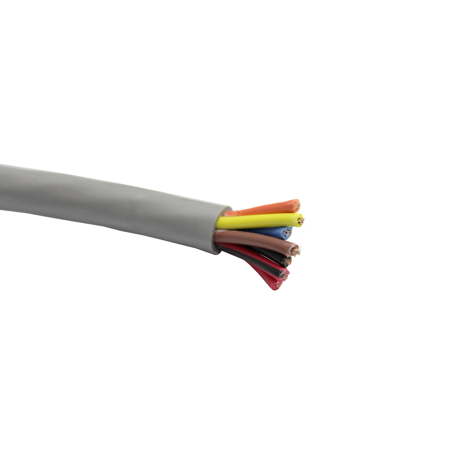 Imagen de CABLE MULTICONDUCTOR GRIS 7 X 18 AWG 16H PVC+PVC TC UV 600V CODIGO DE COLORES K2 VIAKON