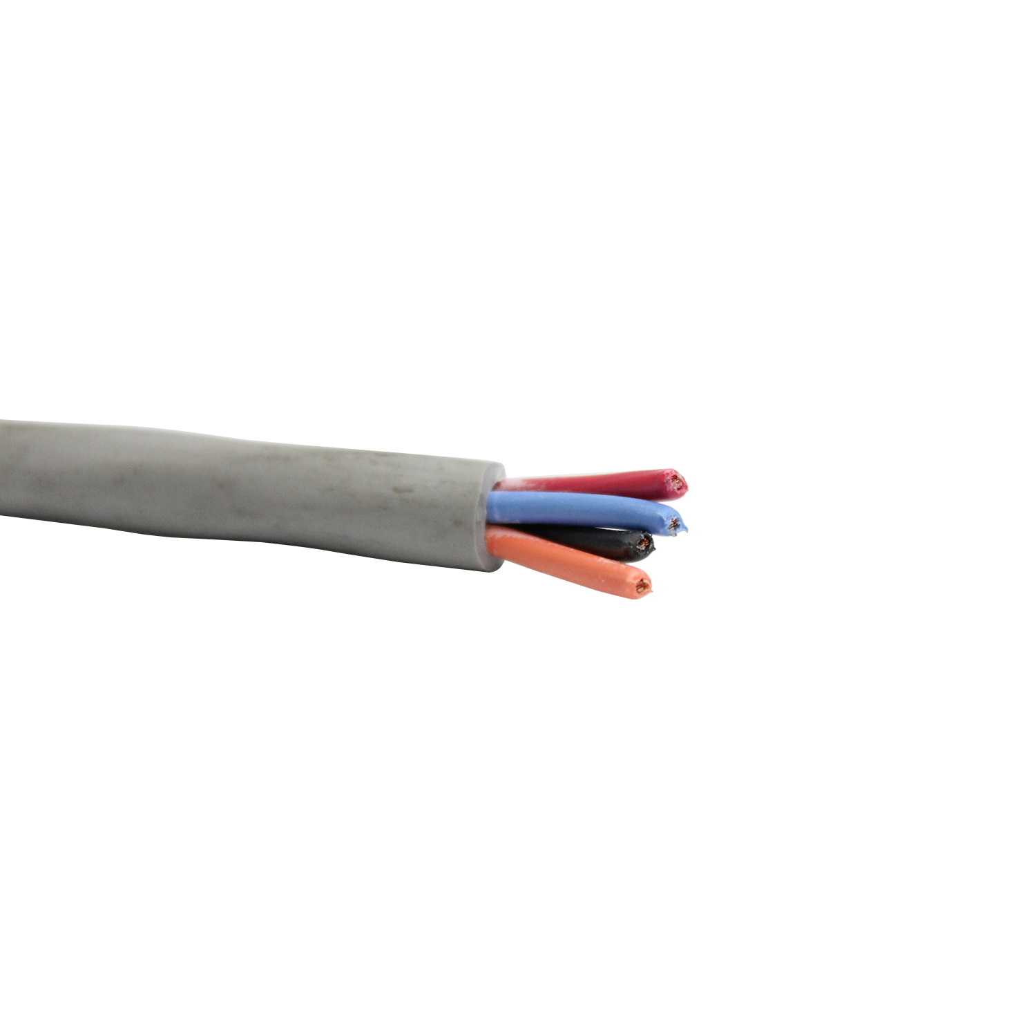 Imagen de CABLE MULTICONDUCTOR GRIS 4 X 18 AWG 16H PVC+PVC TC UV 600V CODIGO DE COLORES K2 VIAKON