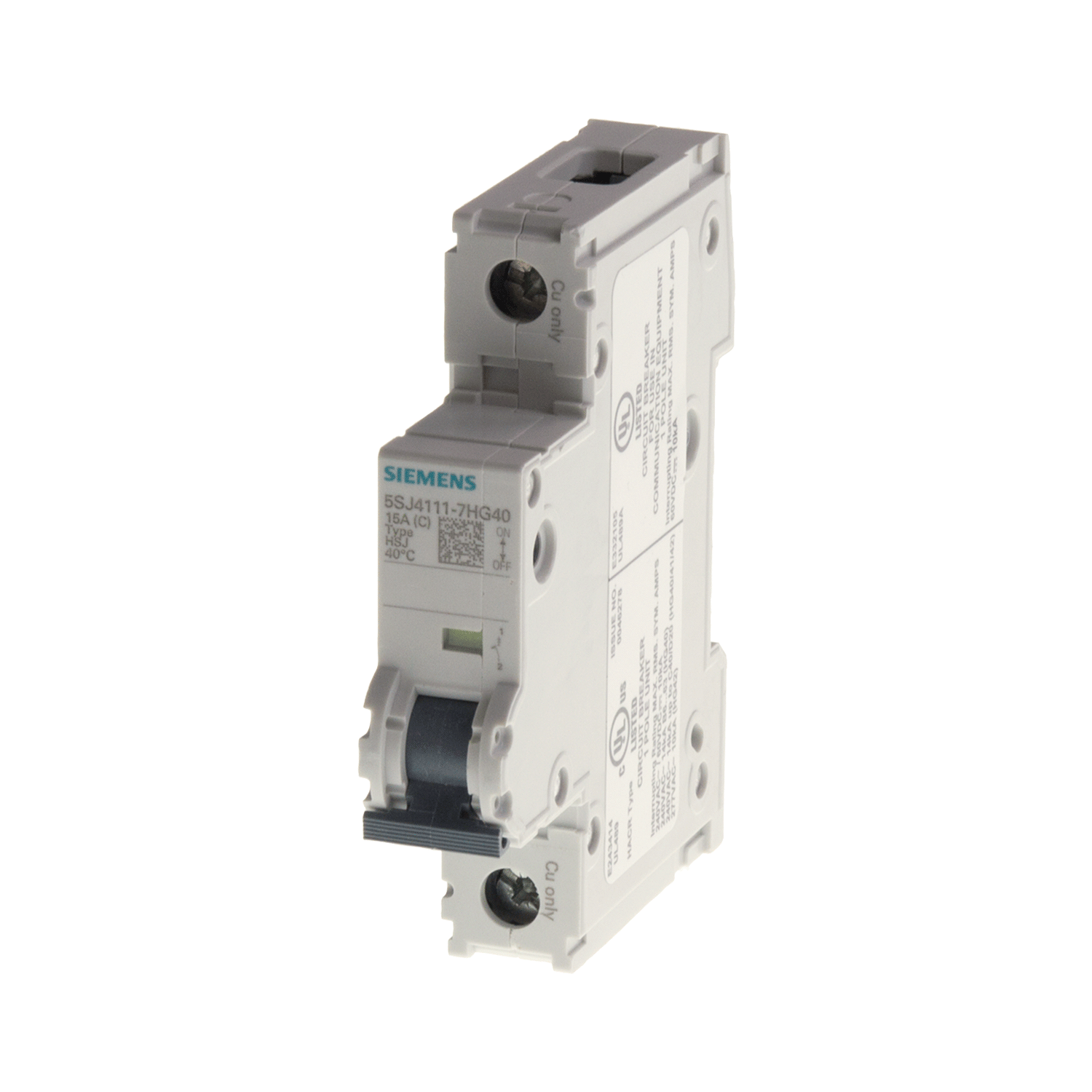 Imagen de PASTILLA INTERRUPTOR PARA RIEL DIN 5SJ 1X5A 14KA/240V