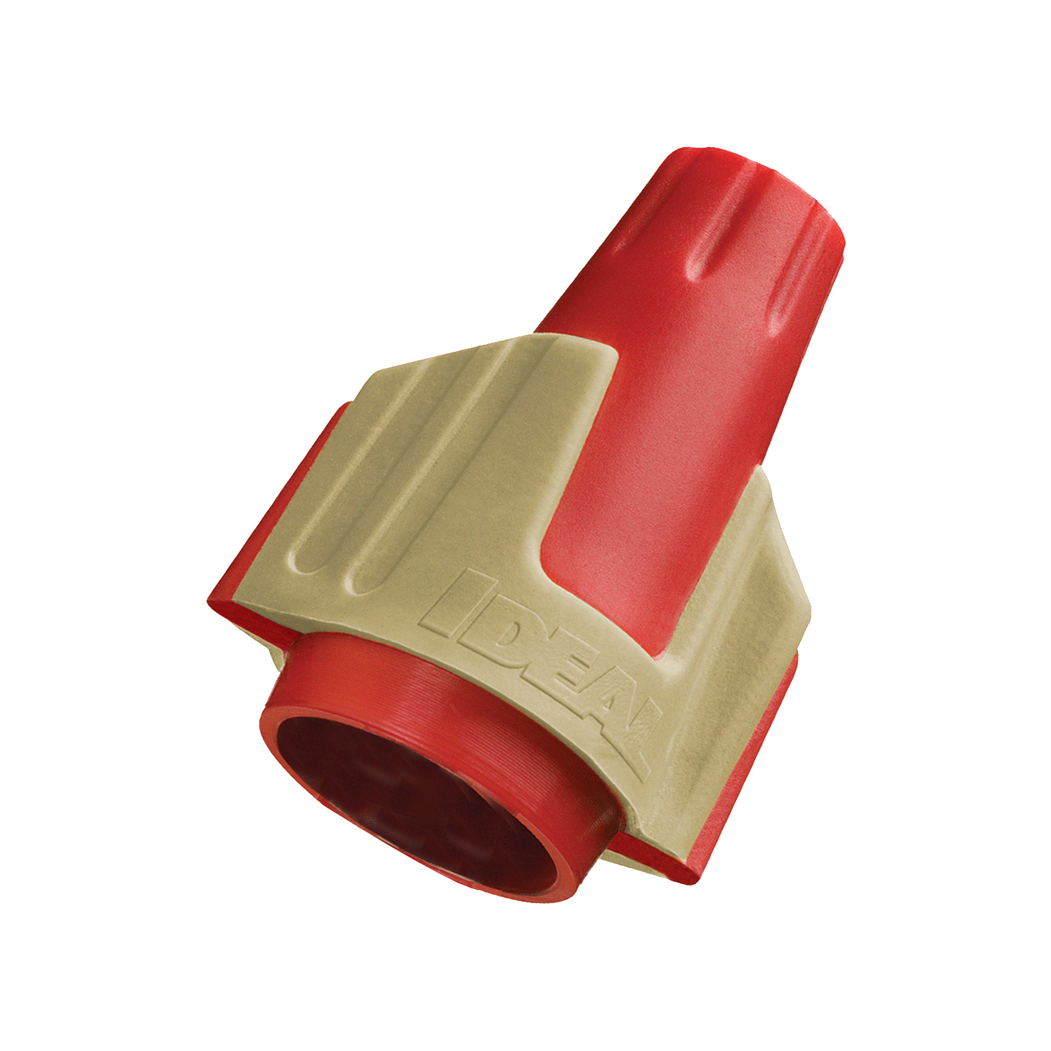 Imagen de CAPUCHON ROJO/BEIGE CAL. 22 A 8 AWG 600V UL IDEAL ENVASE 250 PZS.