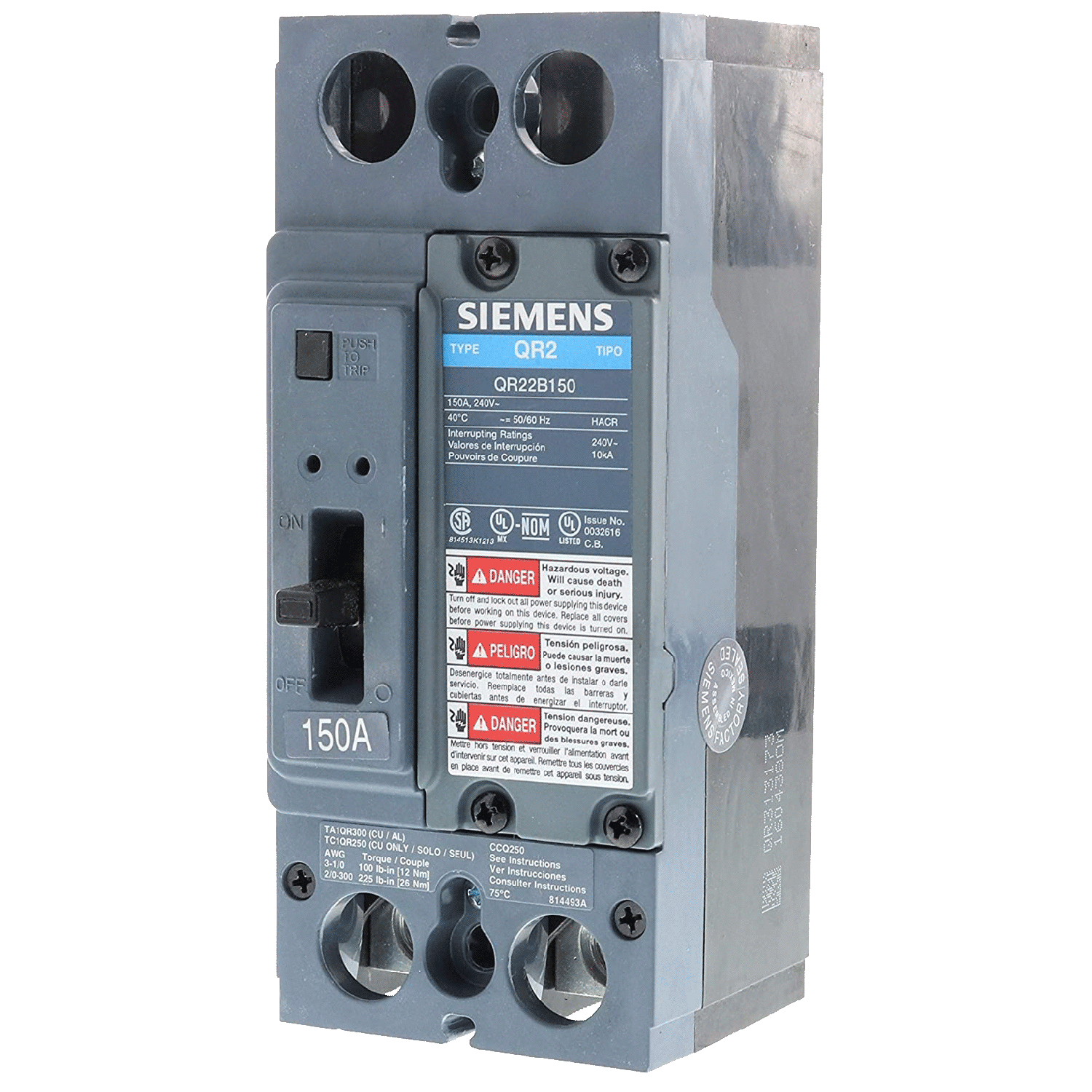 Imagen de INTERRUPTOR QR2 2X150A 10KA/240V