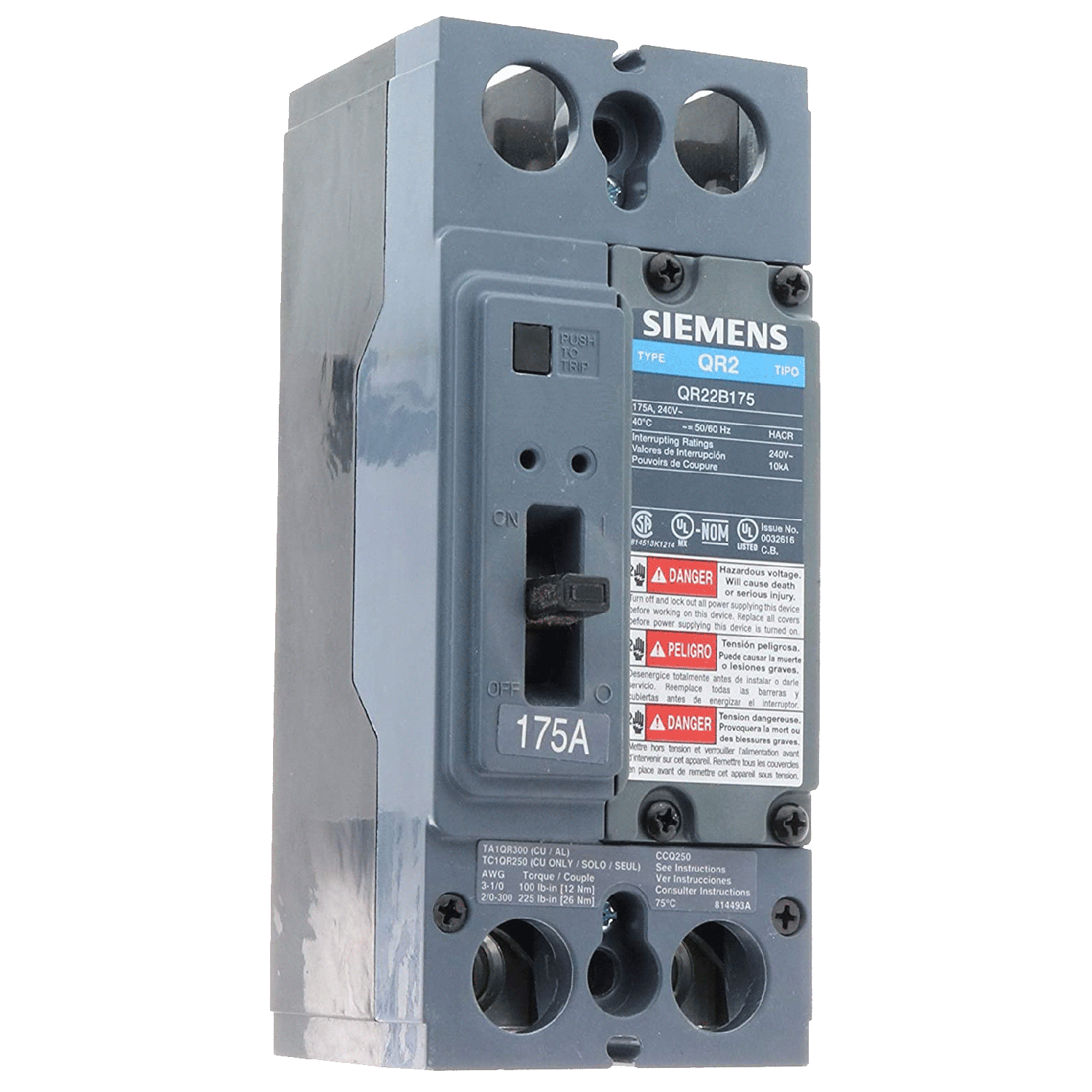 Imagen de INTERRUPTOR QR2 2X175A 10KA/240V