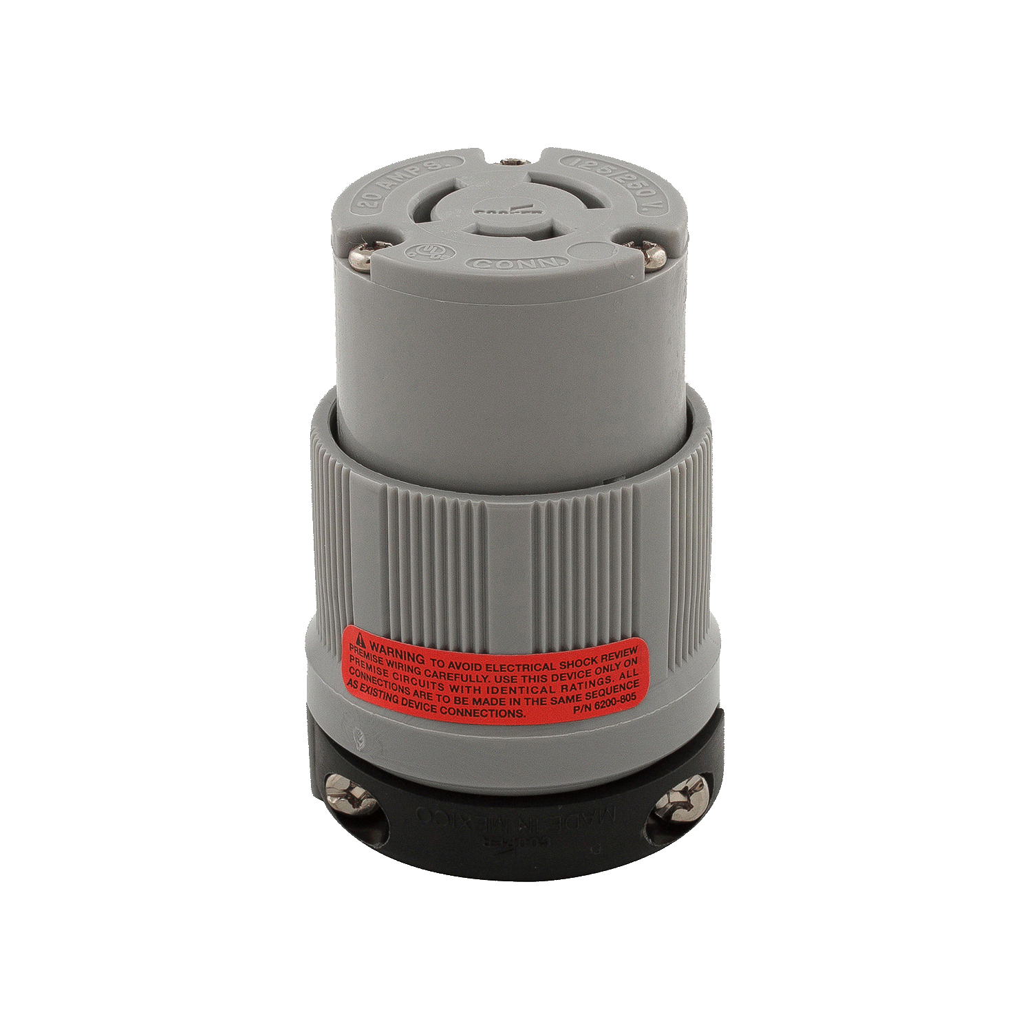 Imagen de RECEPTACULO MEDIA VUELTA COLGANTE 3P 3H 20A 125/250V AC NO NEMA GRADO INDUSTRIAL