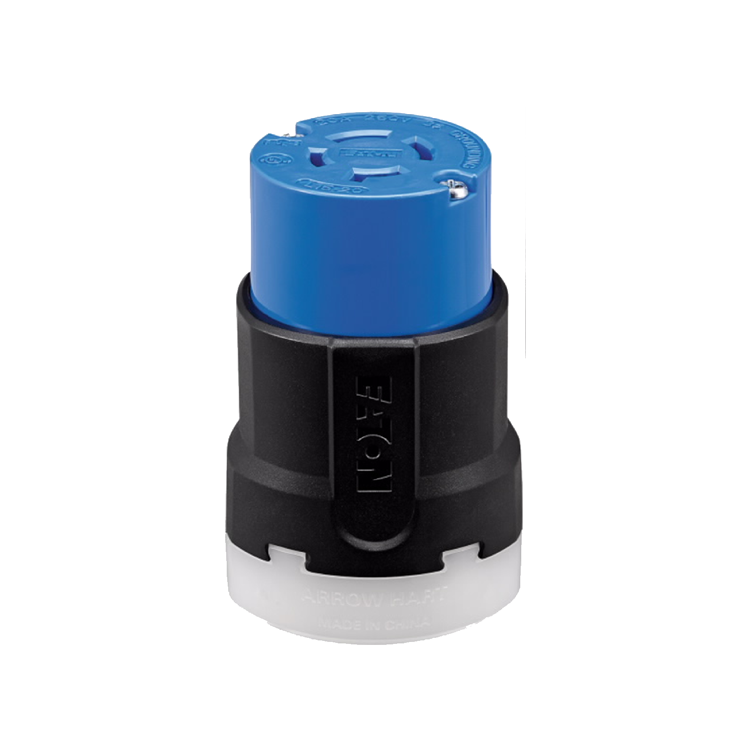 Imagen de RECEPTACULO MEDIA VUELTA COLGANTE 3P 4H 30A 3F 250V AC NEMA L15-30 GRADO INDUSTRIAL