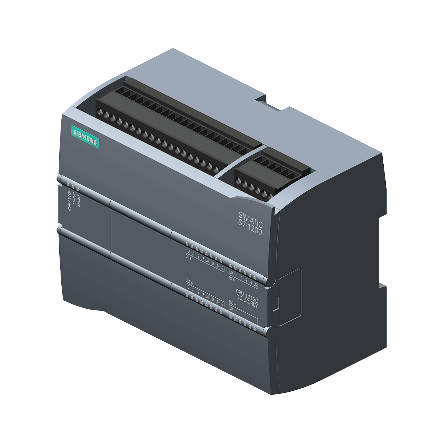 Imagen de S7-1200 PLC 1215C AC/DC/RLY  14DI 24VDC/10DQ 24VDC/2AI 0-10V ALIM 120-220VAC 2 PUERTOS PROFINET