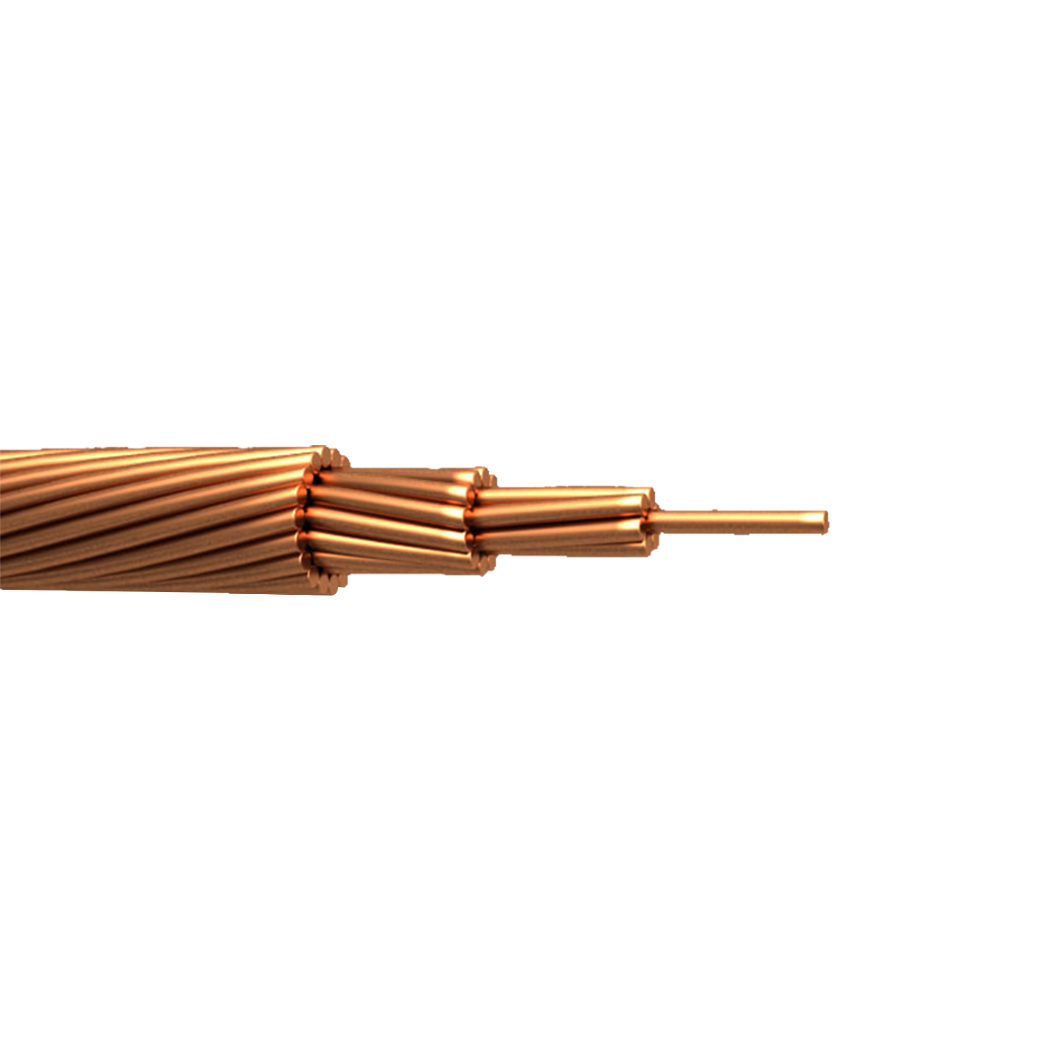 Imagen de CABLE DE COBRE DESNUDO 8 AWG TEMPLE SEMIDURO