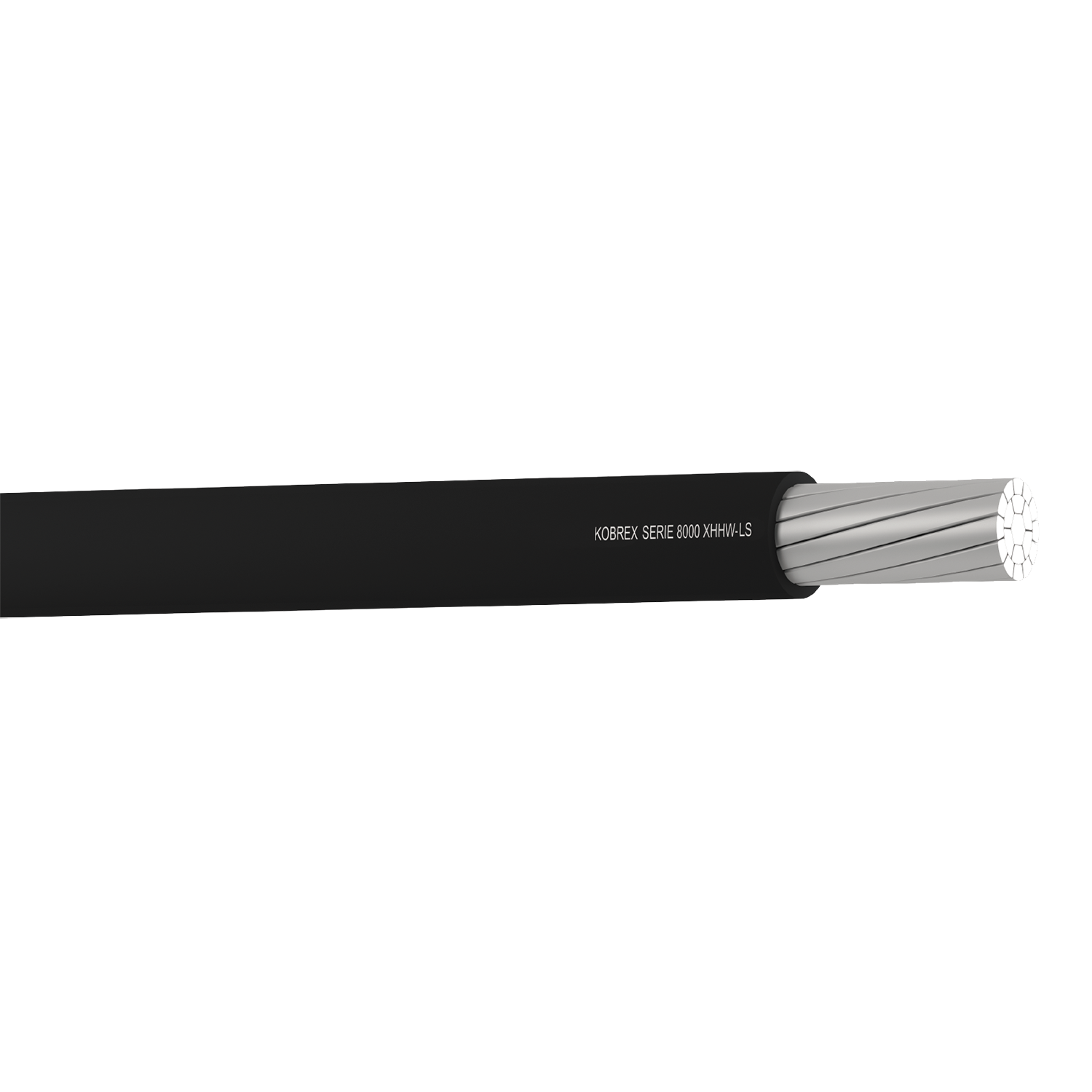 Imagen de CABLE MONOPOLAR ALUMINIO S8000 2 AWG XHHW-LS CT-SR 600V 90°C KOBREX