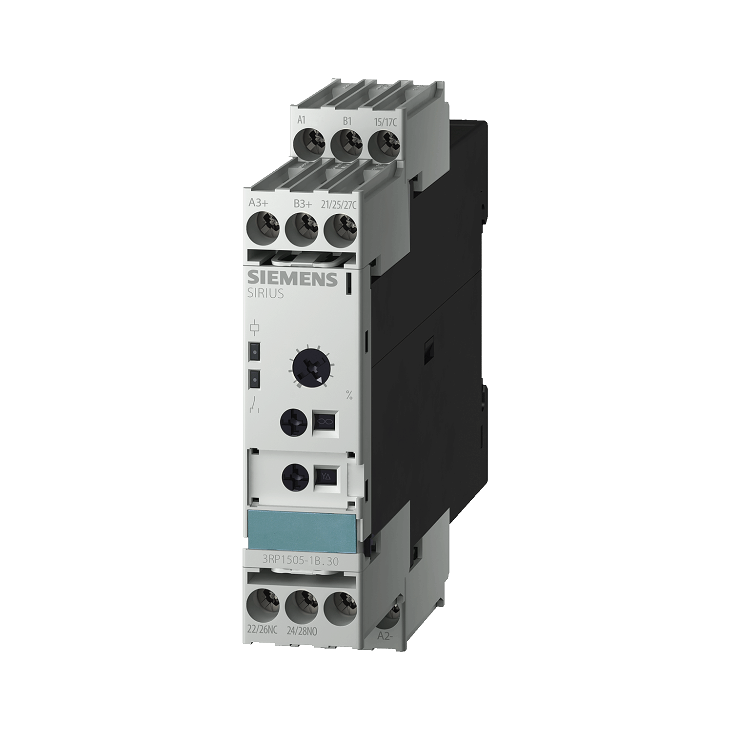 Imagen de RELE TEMPOR MULTIFUNCION ! s 2 CO, 16 FUNCIONES15 RANGOS TIEMPO(0,05 s-100 h) AC 24 V,100-127 V y DC