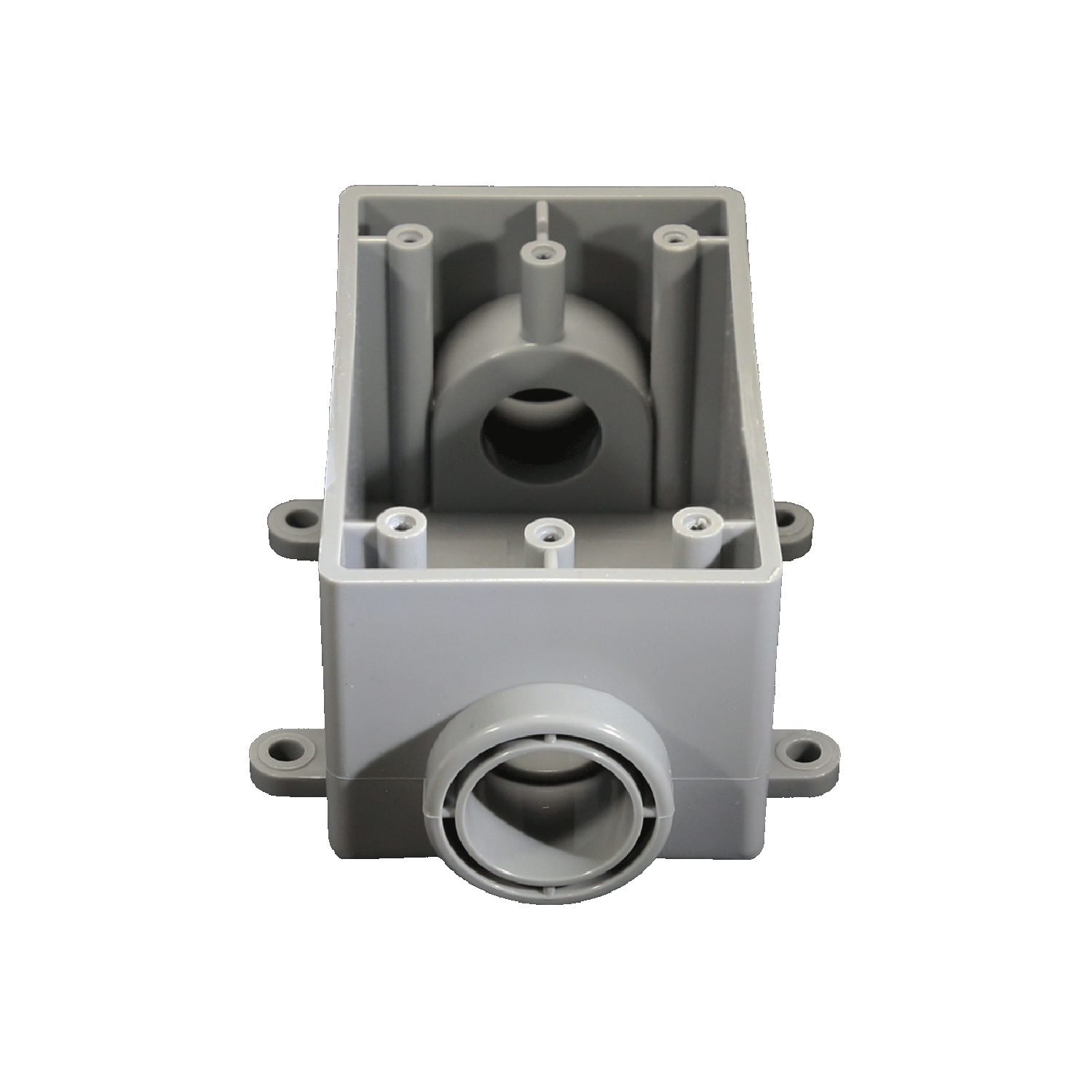 Imagen de CAJA FSC 3/4 RECTANGULAR PVC CED40/PLASTICO GRIS UL CANTEX