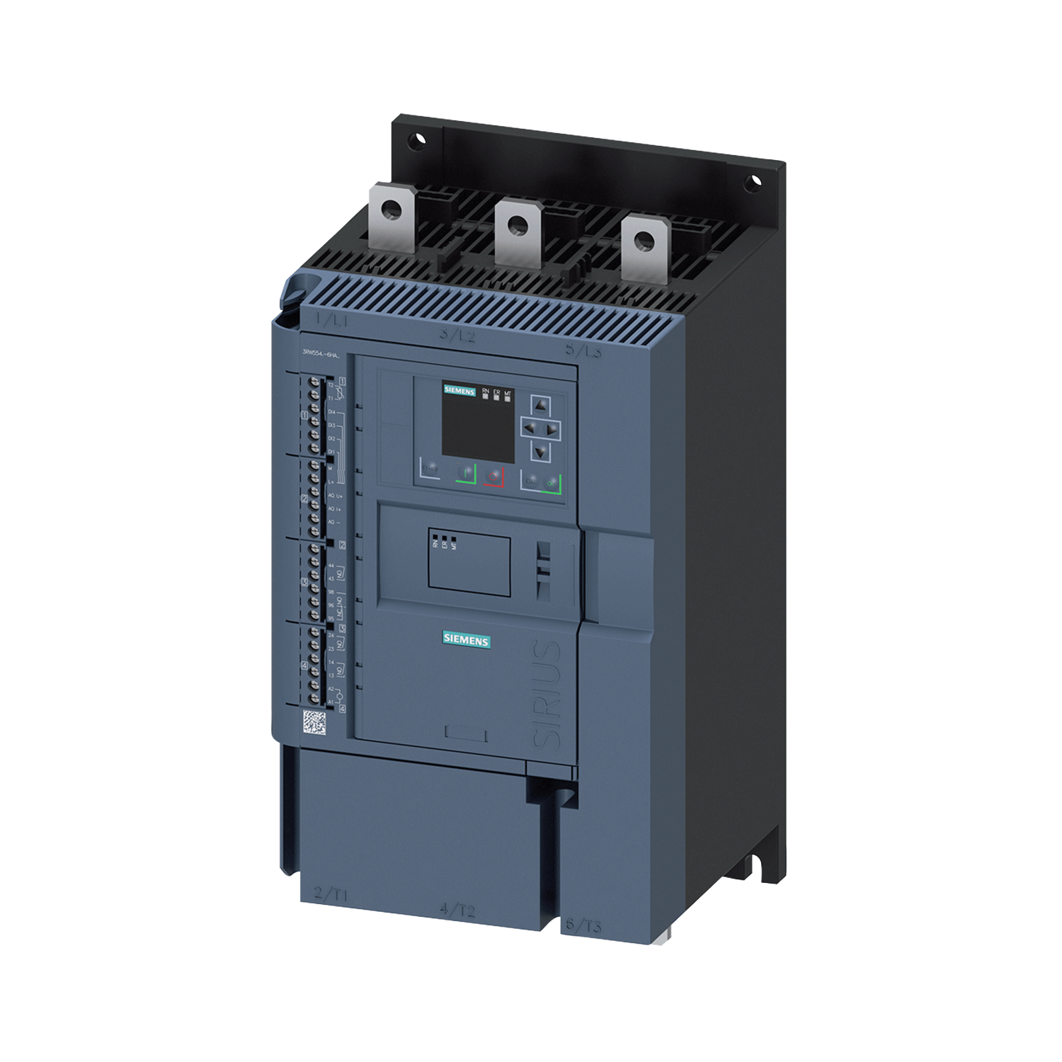 Imagen de ARRANCADOR SUAVE ESTADO SOLIDO 3RW55 250 AMP 75/150 HP 200-480V CONTROL 110-220 V AC