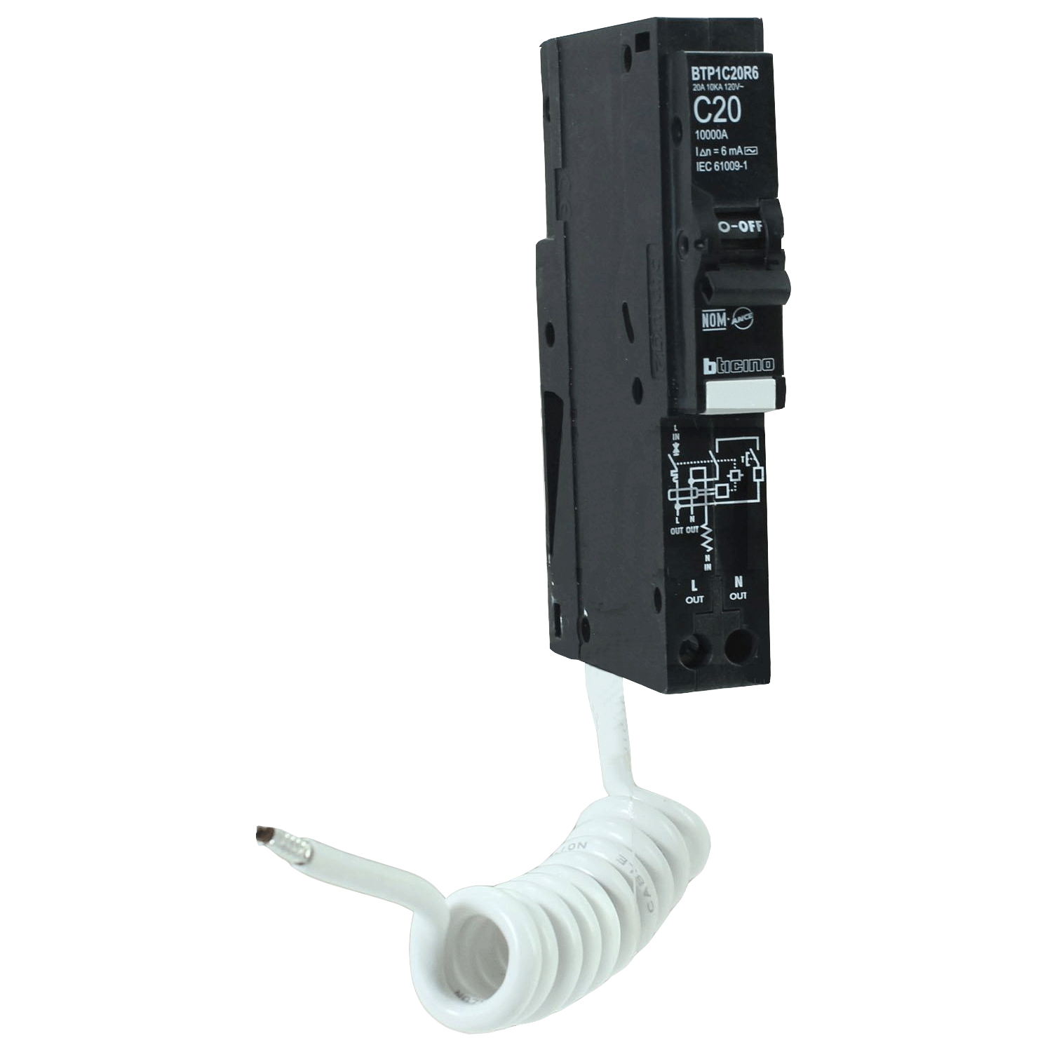 Imagen de INTERRUPTOR CON FALLA A TIERRA 1X20A 120/240V 10KA