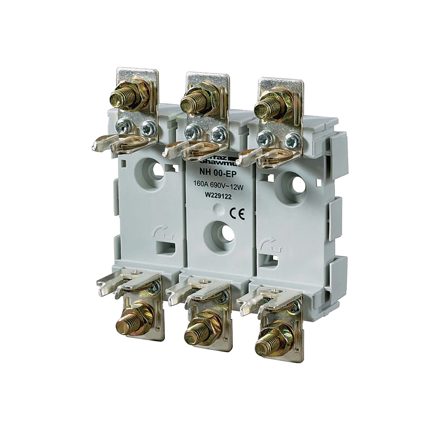 Imagen de BASE PORTAFUSIBLE NH 00, 000 3 POLOS 160A 1000V AC/DC BB003EPVBLOC MERSEN