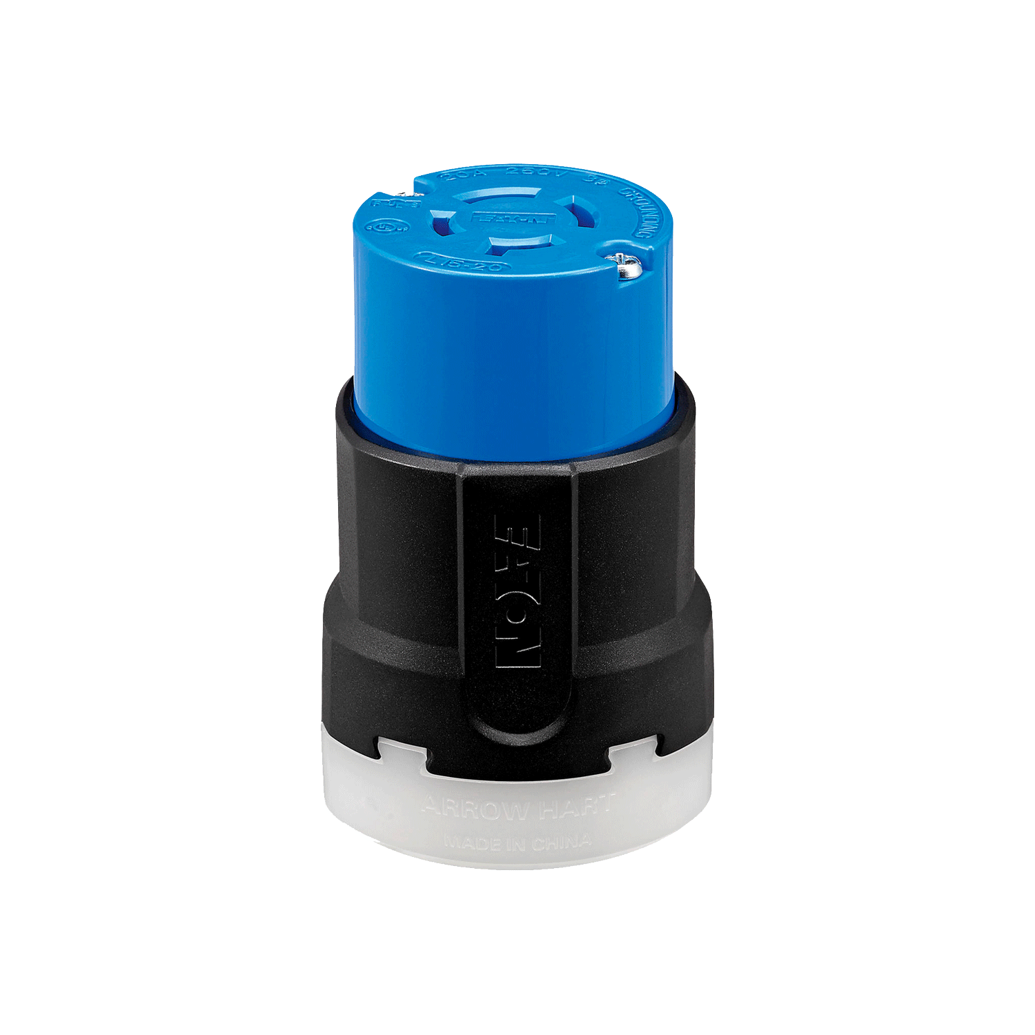 Imagen de RECEPTACULO MEDIA VUELTA COLGANTE 4P 4H 20A 3Ø 120/208V AC NEMA L18-20 GRADO INDUSTRIAL