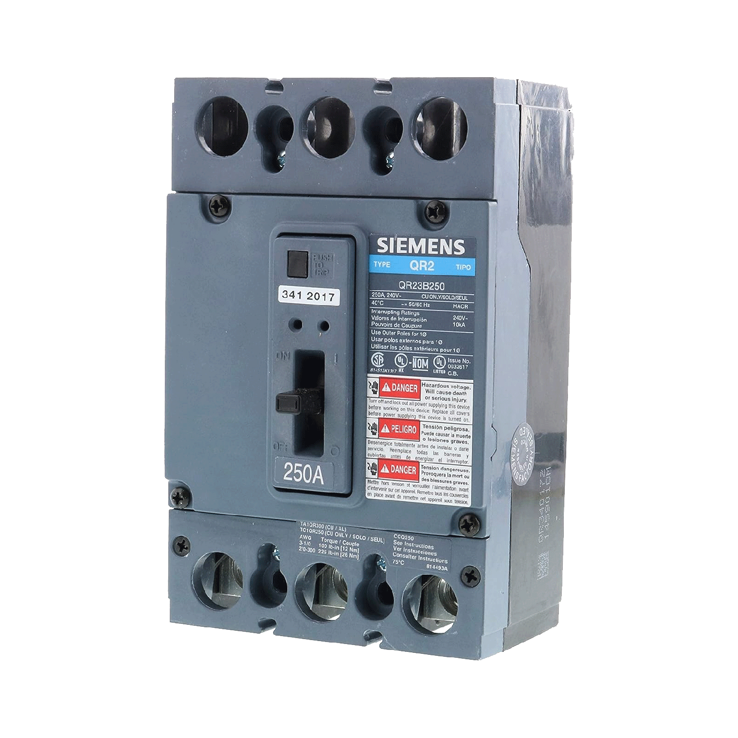 Imagen de INTERRUPTOR QR2 3X250A 10KA/240V