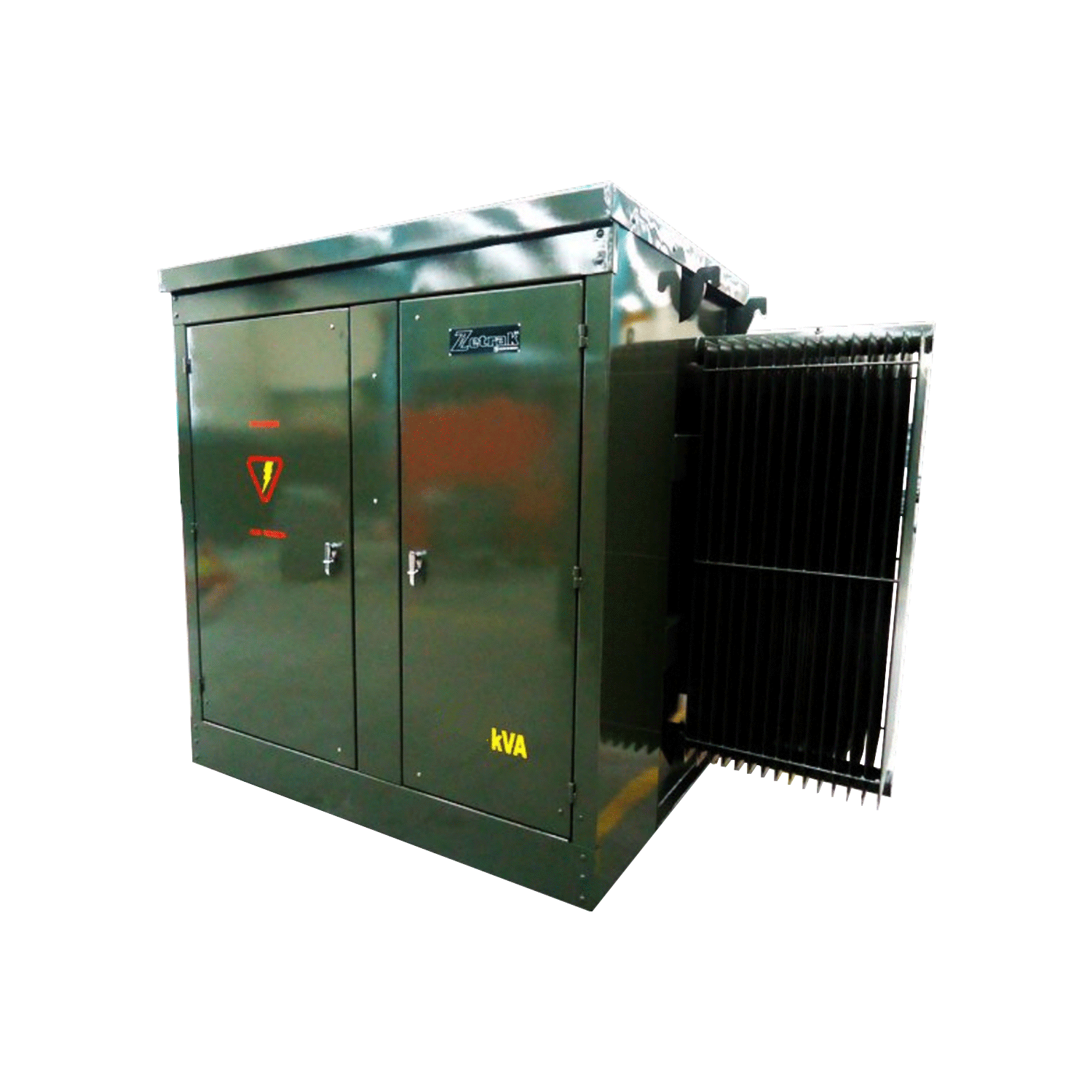 Imagen de TRANSFORMADOR PEDESTAL RADIAL 3F 750KVA, 23000V--460/265V DELTA-ESTRELLA ZETRAK