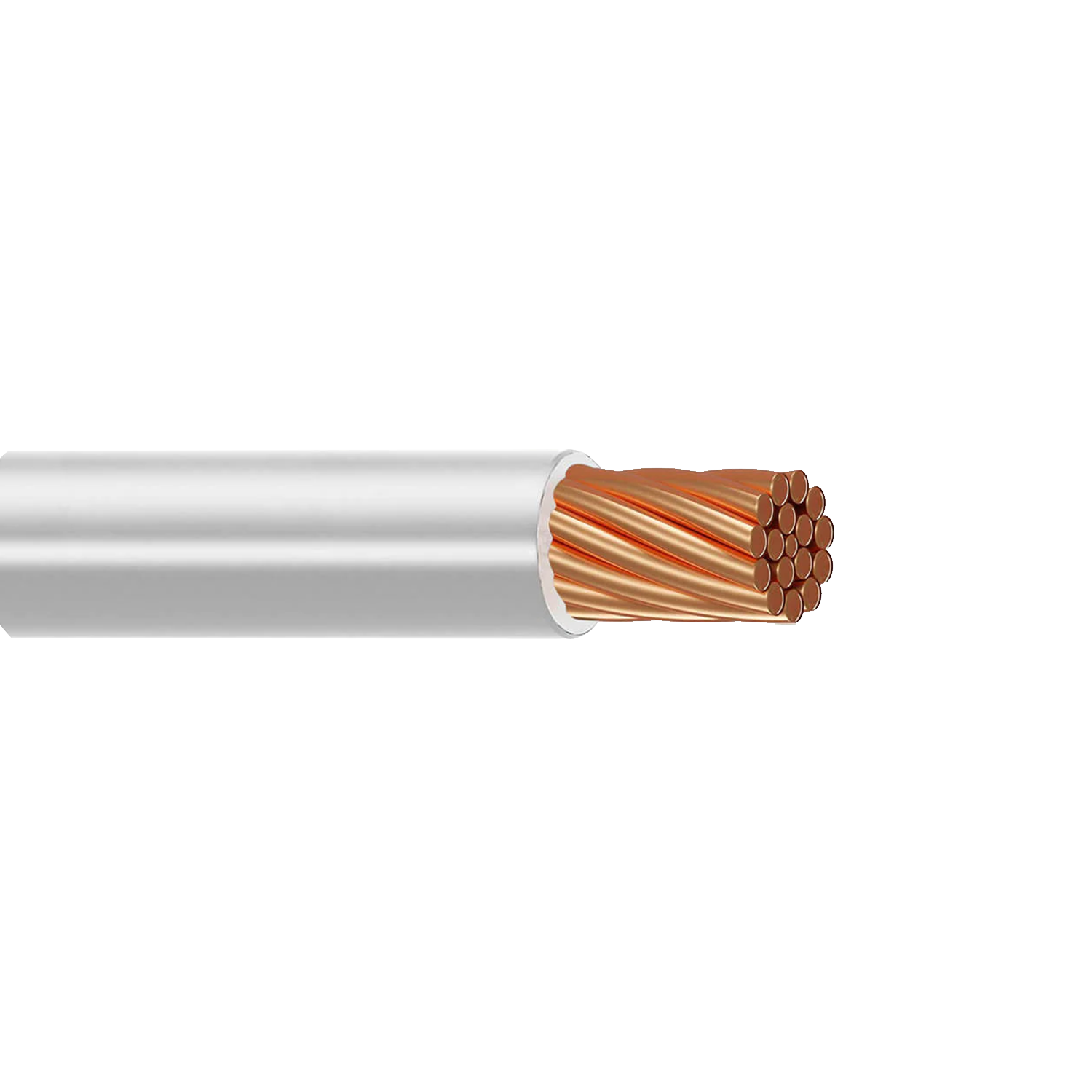 Imagen de CABLE THW-LS / THHW-LS 6 AWG PVC (VIAKON) "BLANCO" MTS