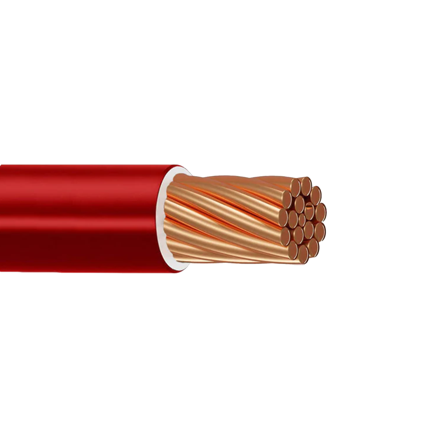 Imagen de CABLE THW-LS / THHW-LS 2 AWG PVC (VIAKON) "ROJO" MTS