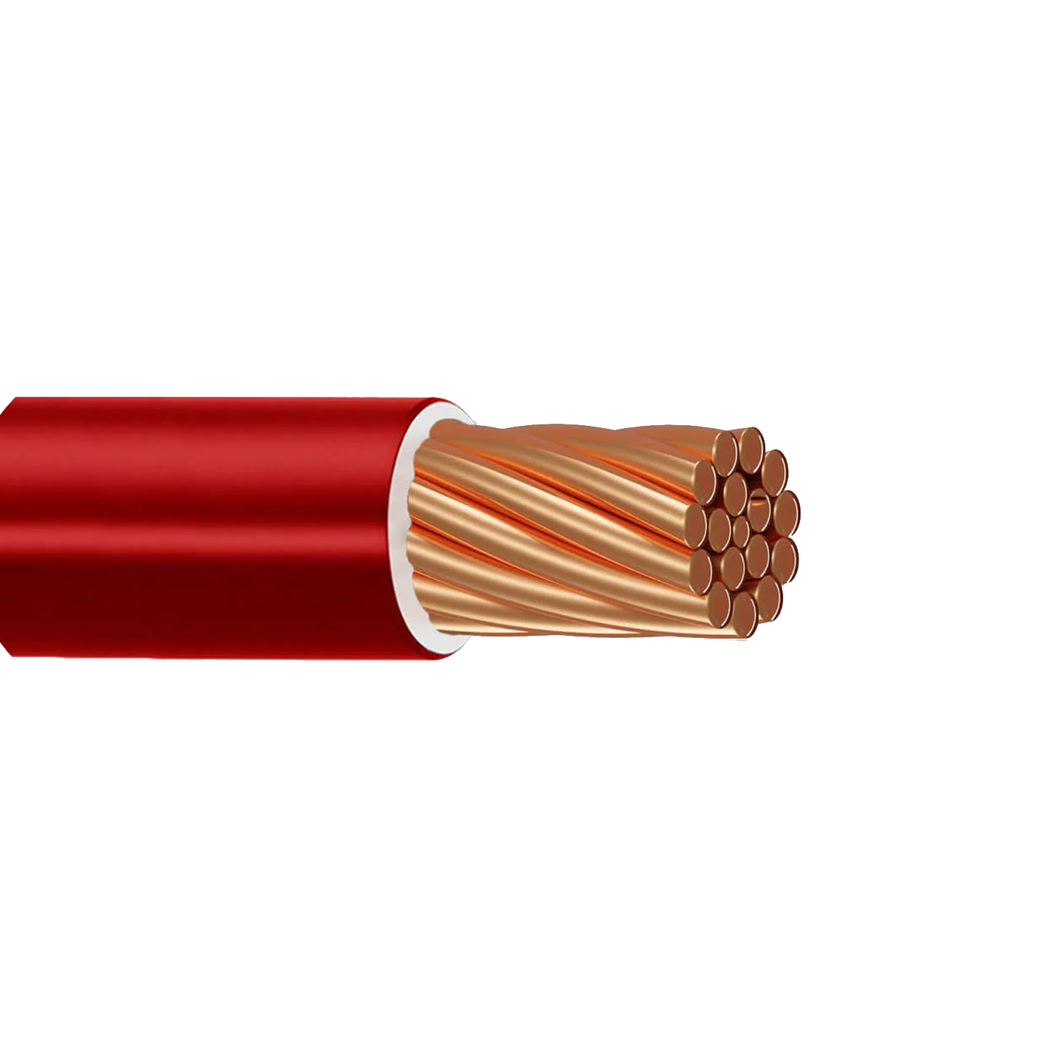 Imagen de CABLE THW-LS/THHW-LS 2 AWG PVC INDIANA ROJO MTS