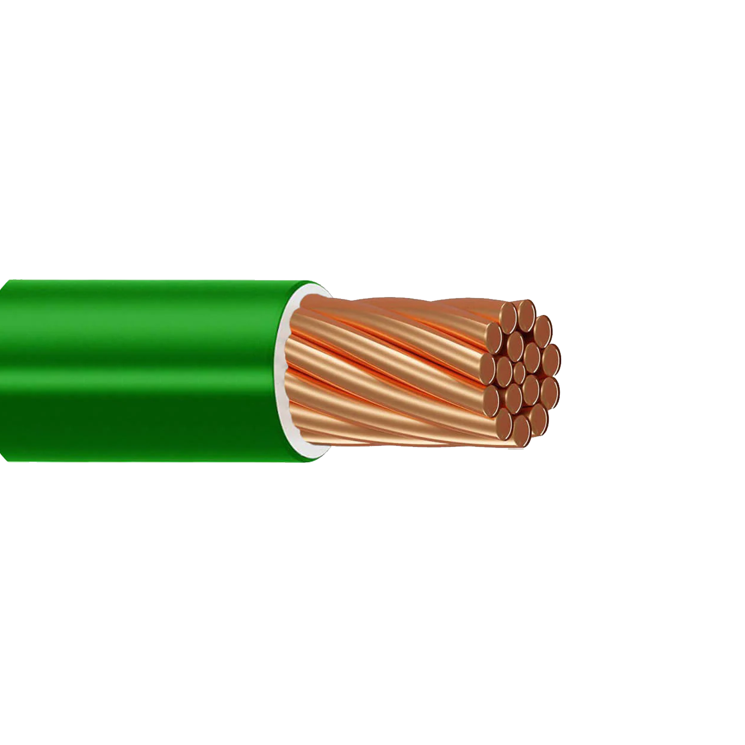 Imagen de CABLE THW-LS/THHW-LS 2 AWG PVC INDIANA VERDE MTS