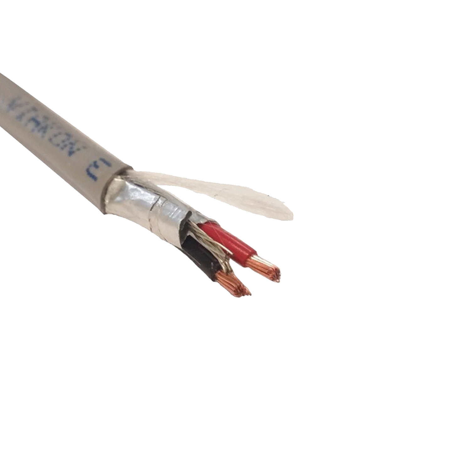 Imagen de CABLE SEGURIDAD 2C CU CMR SHLD GRIS PVC CAL. 18 BLINDADO ROLLO 305MTS