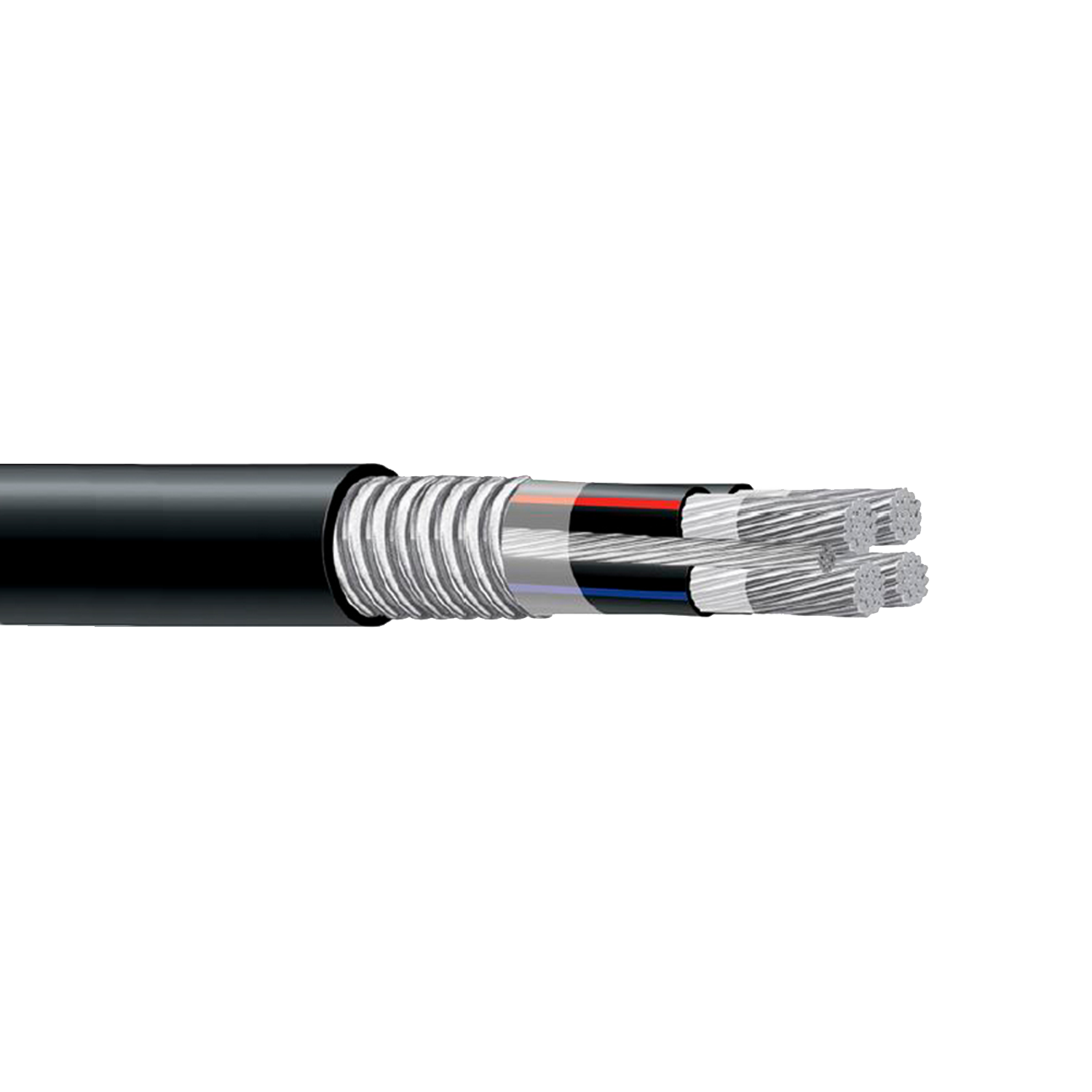 Imagen de CABLE ALUMINIO MULTICONDUCTOR S8000 3C 6 AWG +1TF 6 MC-LS CUBIERTA PVC 600 V