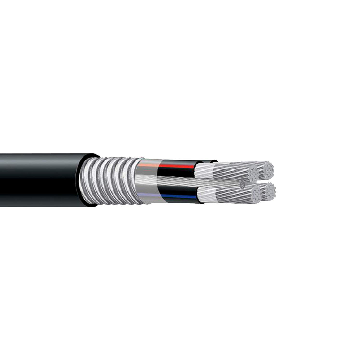 Imagen de CABLE ALUMINIO MULTICONDUCTOR S8000 4C 1/0AWG + 1TF 4 AWG XHHW-2   CON CUBIERTA