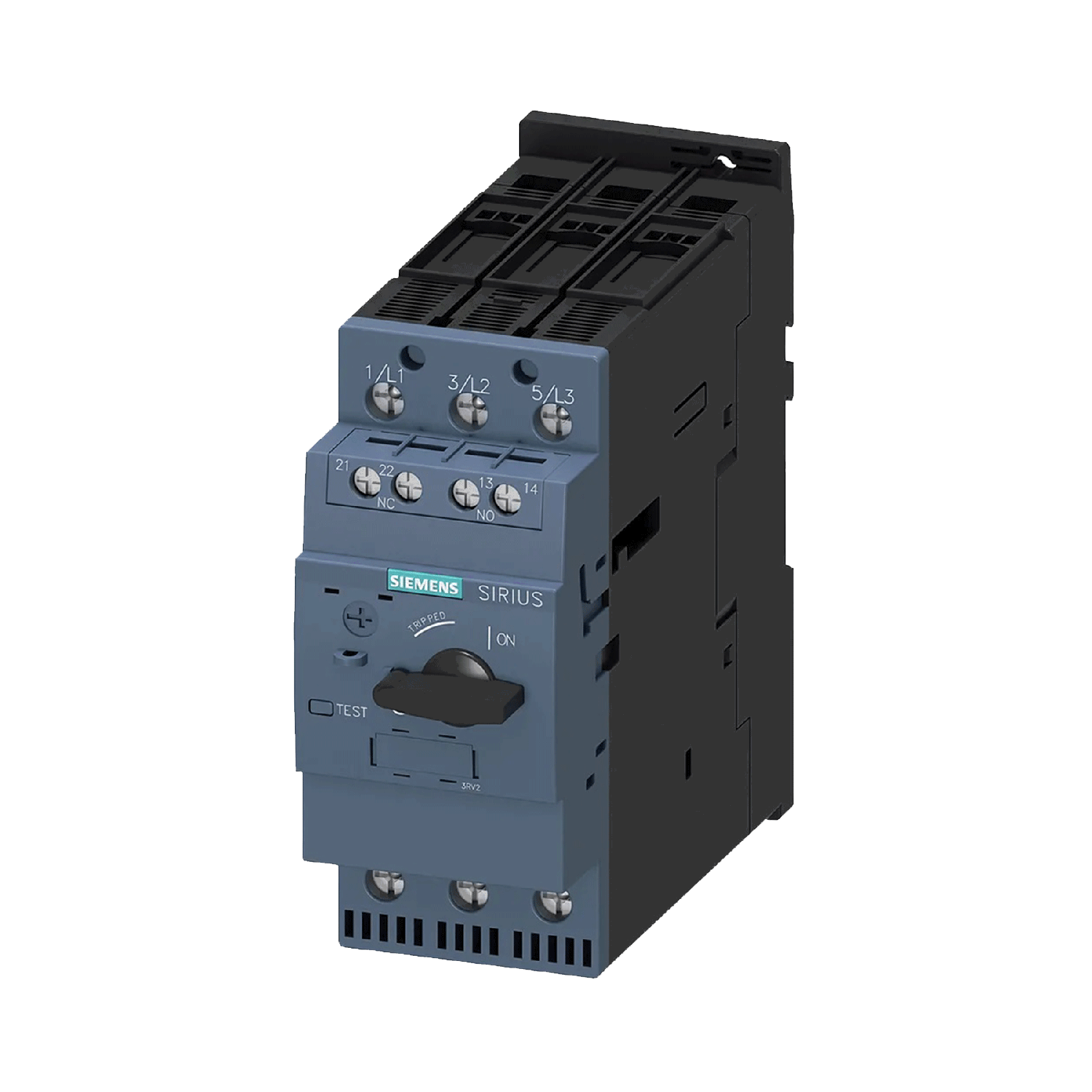 Imagen de GUARDAMOTOR SIRIUS 3RV2031 TAMAÑO S2 54-65A 65KA CON BLOQUE DE CONTACTOS 1NA+1NC