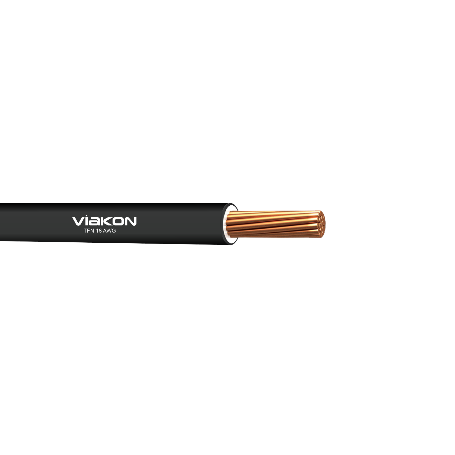 Imagen de CABLE TFN 16 AWG NYLON NEGRO (VIAKON)