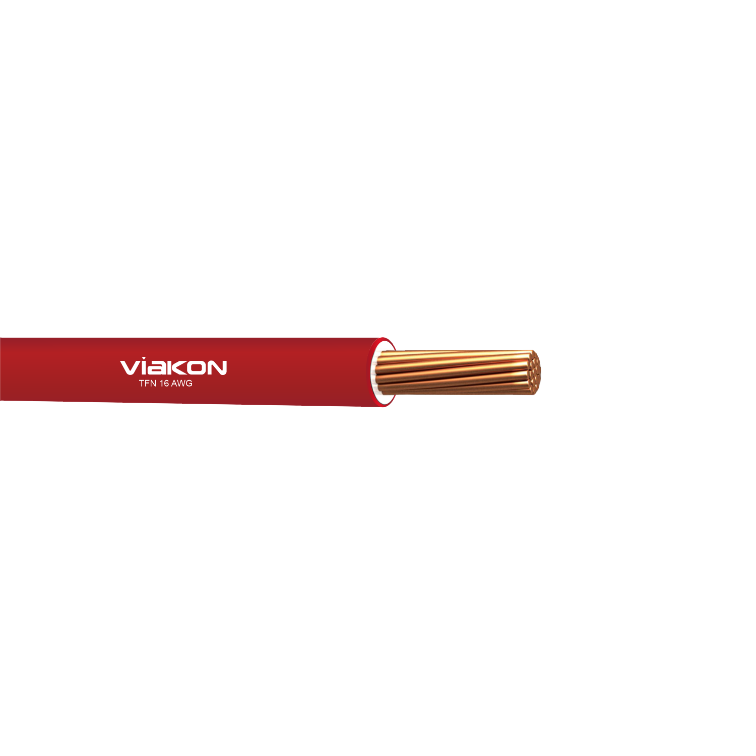 Imagen de CABLE TFN 16 AWG NYLON ROJO (VIAKON)