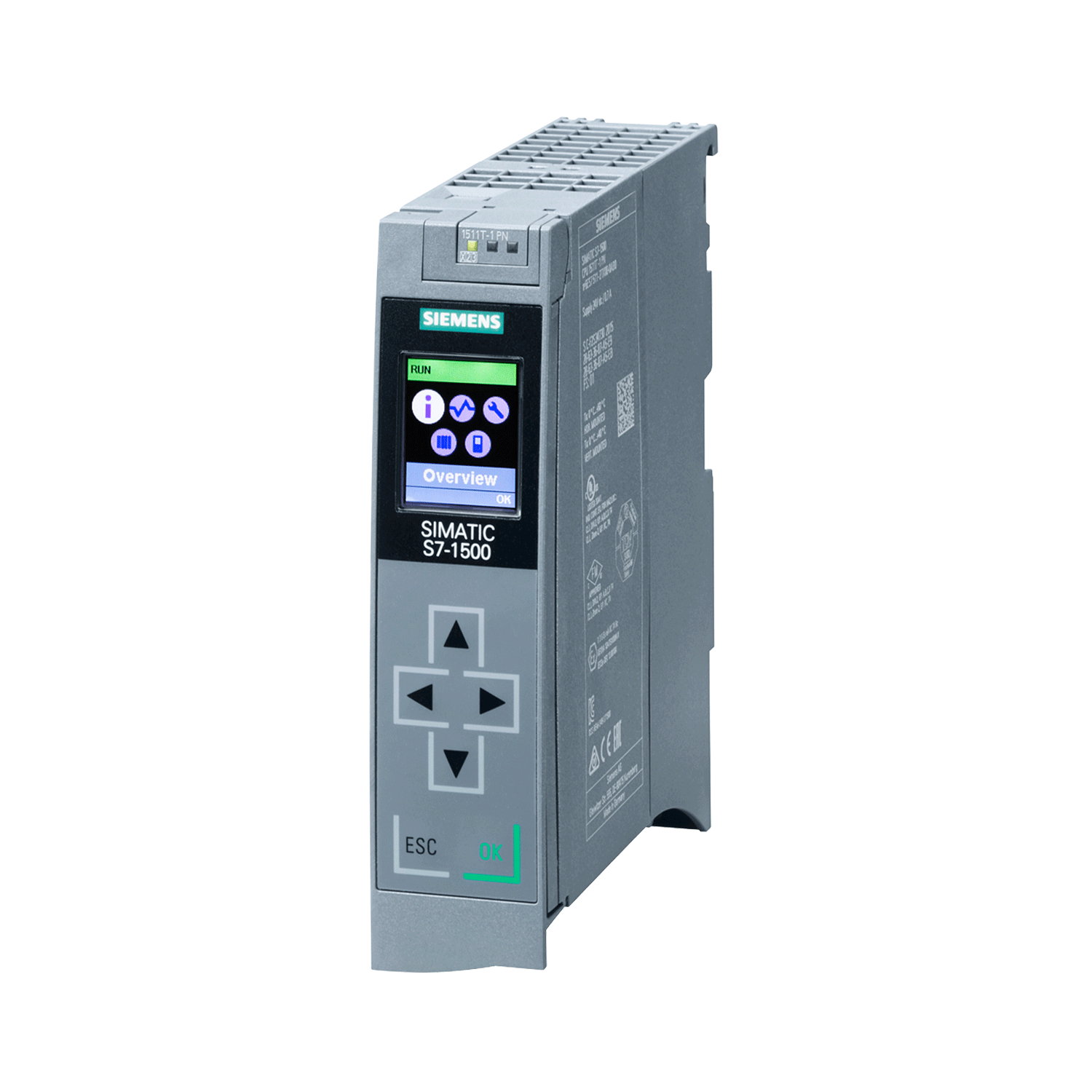 Imagen de SIMATIC S7-1500T, CPU 1511T-1 PN, MODULO CENTRAL CON MEMORIA DE TRABAJO DE 225 KB PARA PROGRAMA Y 1