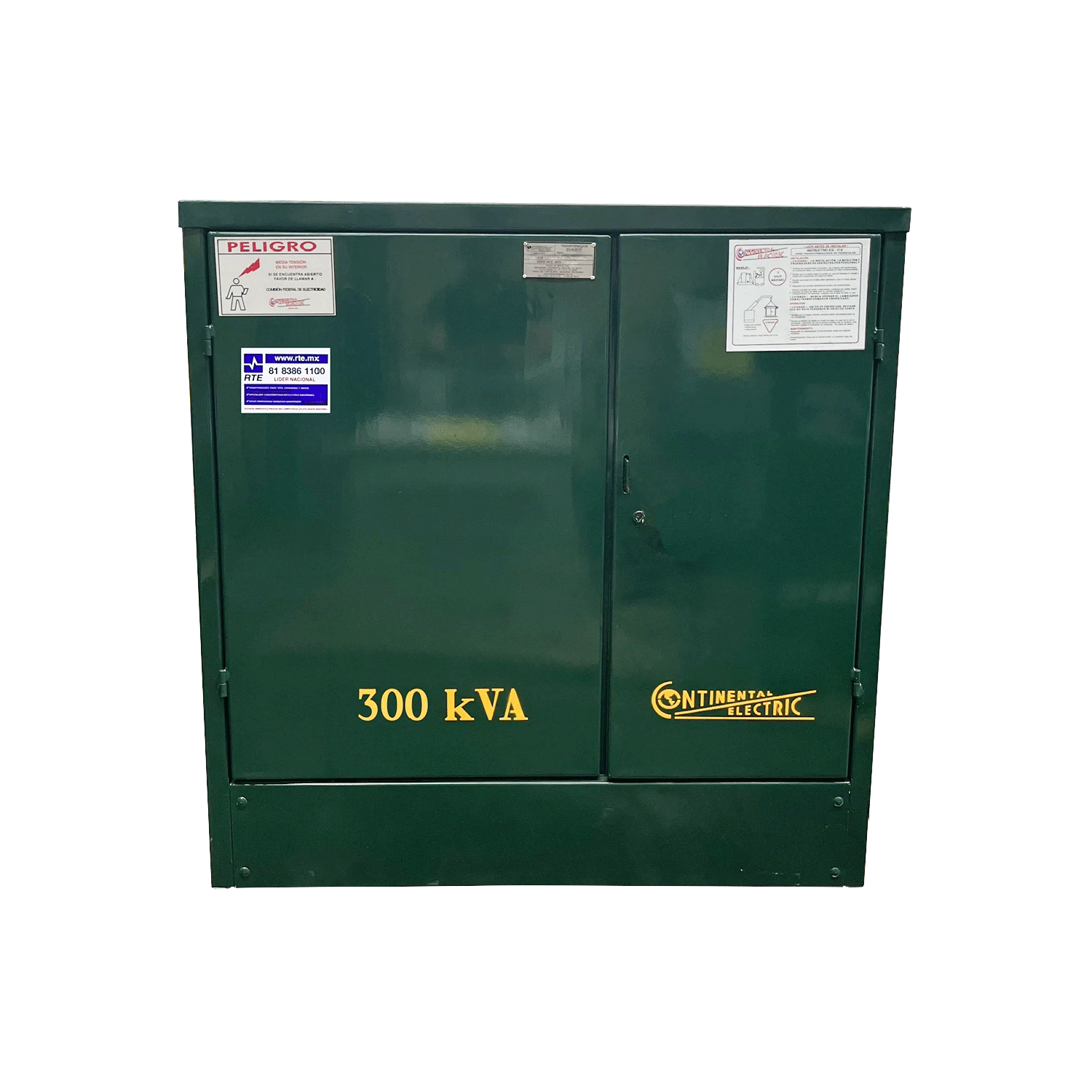 Imagen de TRANSFORMADOR PEDESTAL TRIFASICO 300 KVA 13200 220/127V RADIAL DELTA-ESTRELLA ANCE MARCA CONTINENTAL