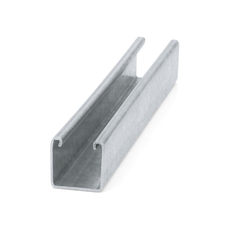 Imagen de RIEL CANAL LISO ACERO GALVANIZADO 4 X 4 PUNTA  AMARILLA CAL. 18