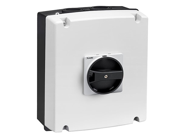 Imagen de SECCIONADOR ROTATIVO C/CAJA MANIJA NEGRA 3 POLOS 100 AMP LOVATO