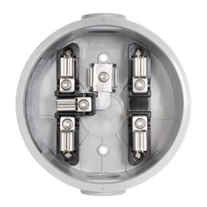 Imagen de BASE REDONDA MONOFASICA POLICARBONATO 5 TERMINALES 100 AMP 125V IUSA