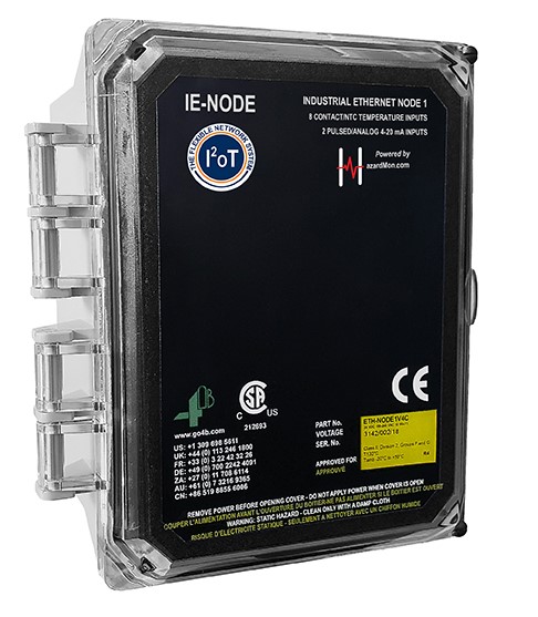 Imagen de NODO IE-NODE 1 ETHERNET 8XNTC 2XANALOG 24VDC 4B