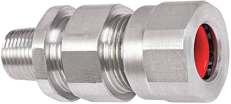 Imagen de CONECTOR TECK ALUMINIO 1/2" NPT, DIAMETRO CHAQUETA 0.60”-0.82” CLASE II, DIV. 1 Y 2 KILLARK