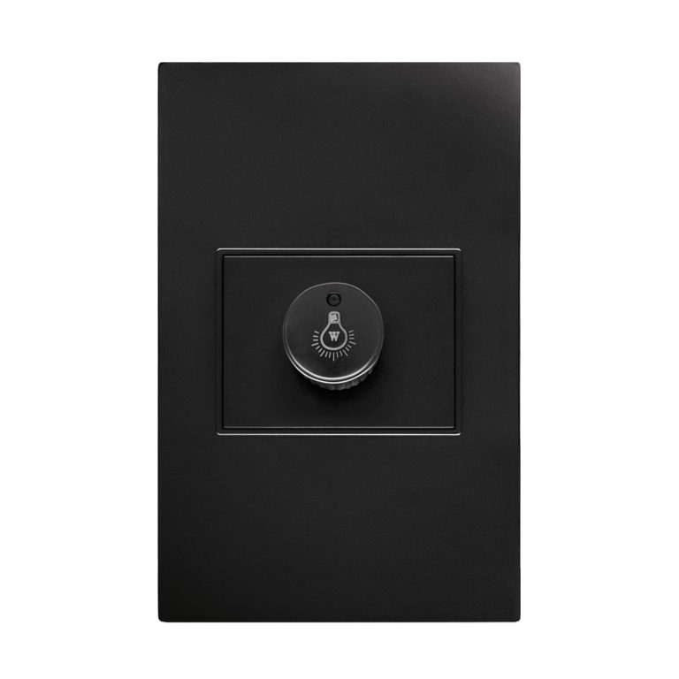 Imagen de PLACA PLASTICO NEGRO ATENUADOR ILUMINACION 100W 127VCA ARTLITE 7503037194375