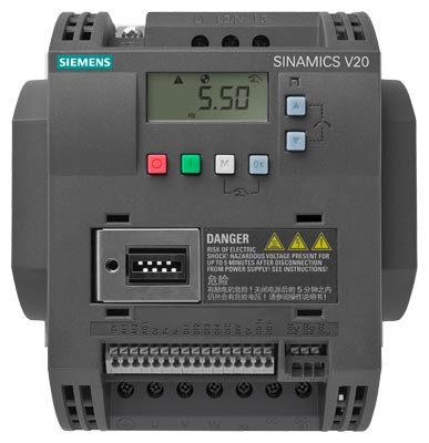 Imagen de VARIADOR SINAMICS V20 ENTRADA TRIFASICA 440V AC 1.1 KW 1.5 HP SIEMENS