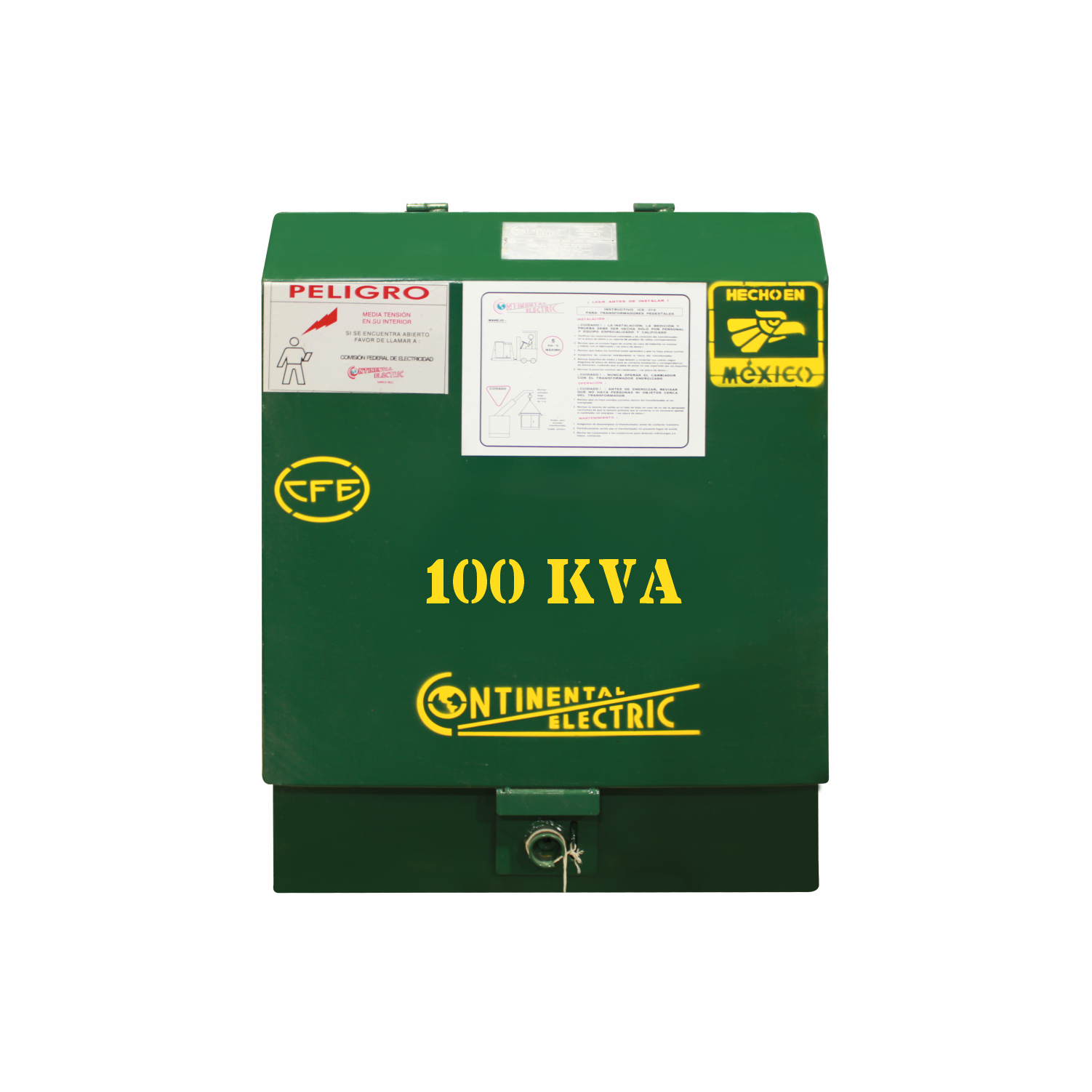 Imagen de TRANSFORMADOR PEDESTAL MONOFASICO 100 KVA 13200 240/120 V NORMA K CONTINENTAL