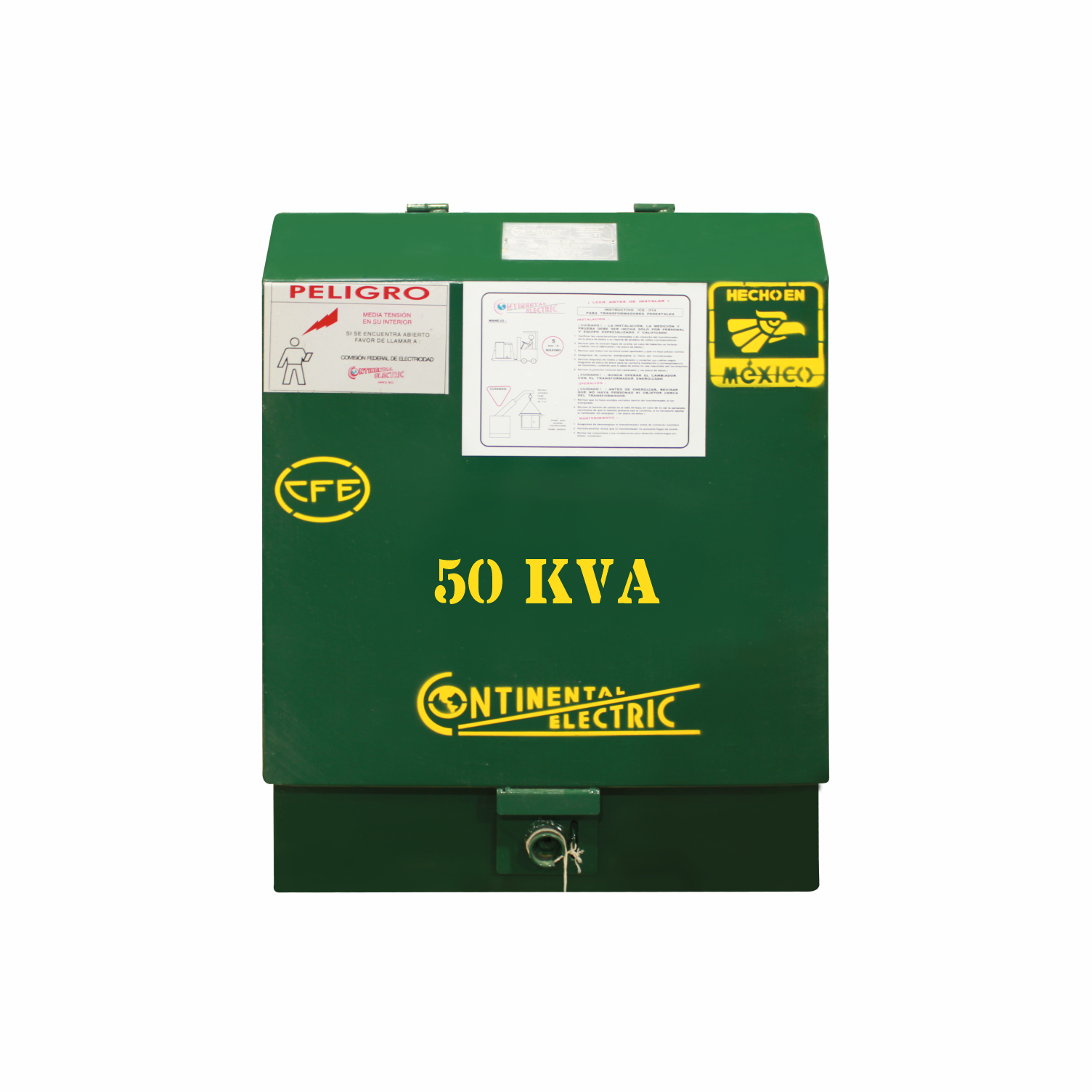 Imagen de TRANSFORMADOR PEDESTAL MONOFASICO 50 KVA 13200 240/120 V NORMA K CONTINENTAL