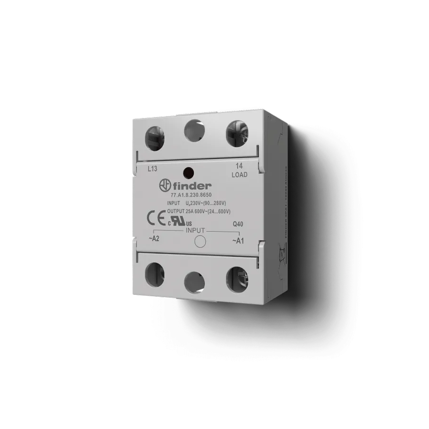 Imagen de RELEVADOR ESTADO SOLIDO SSR 1NA 60A (3...32 VDC) SALIDA 24…280 VAC 77.D1.9.024.8250