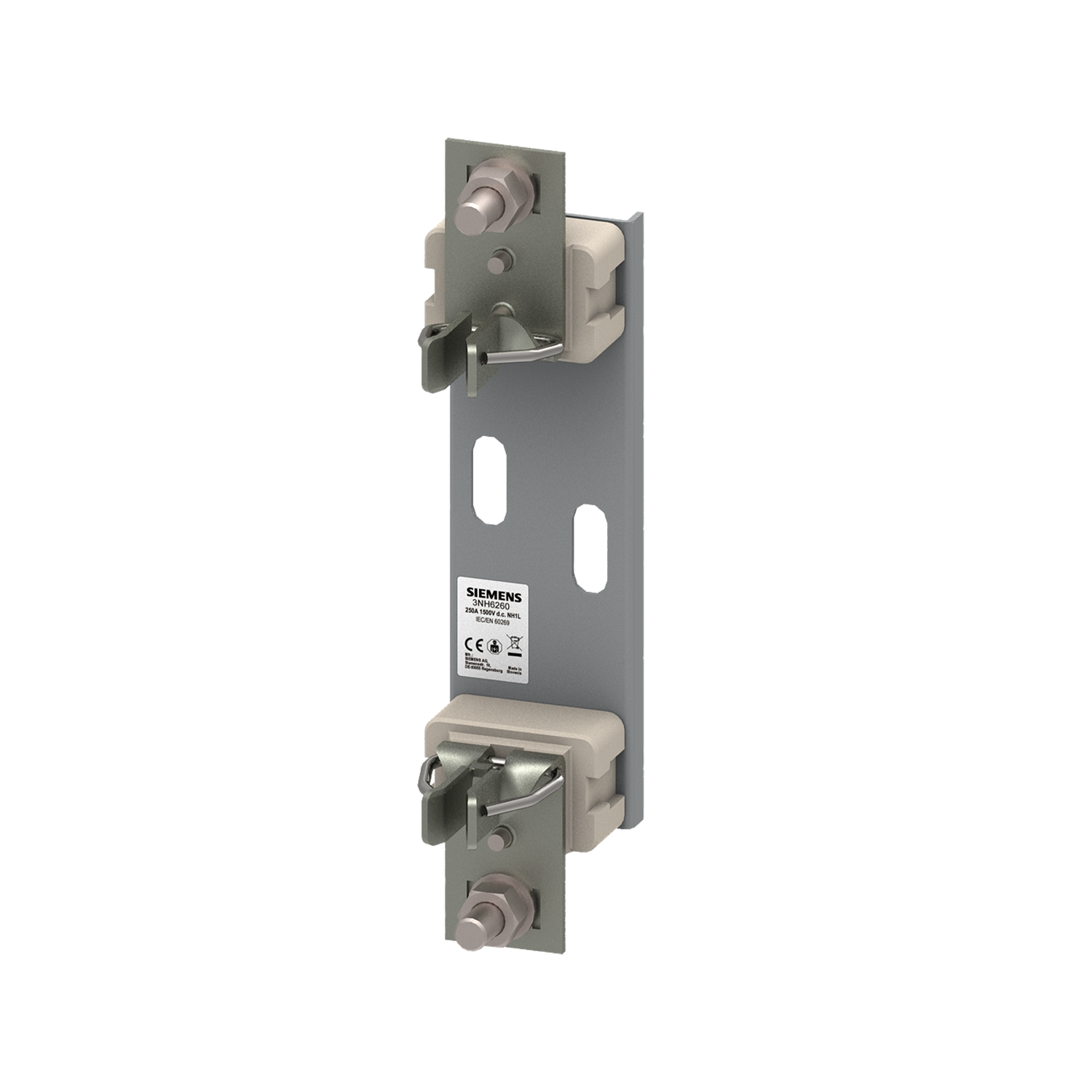 Imagen de BASE PORTAFUSIBLE NH 3NH6260 TAM 1 1500V DC CONEXION A TORNILLO M10 X 1.5