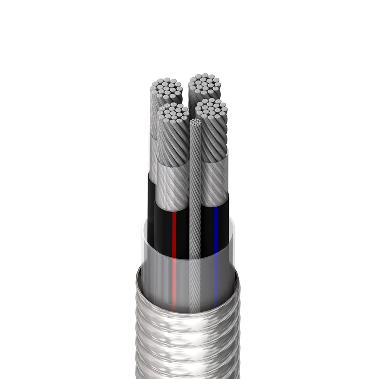 Imagen de CABLE ALUMINIO MULTICONDUCTOR MC3 S8000 3C 350 KCM + 1TF 2 AWG