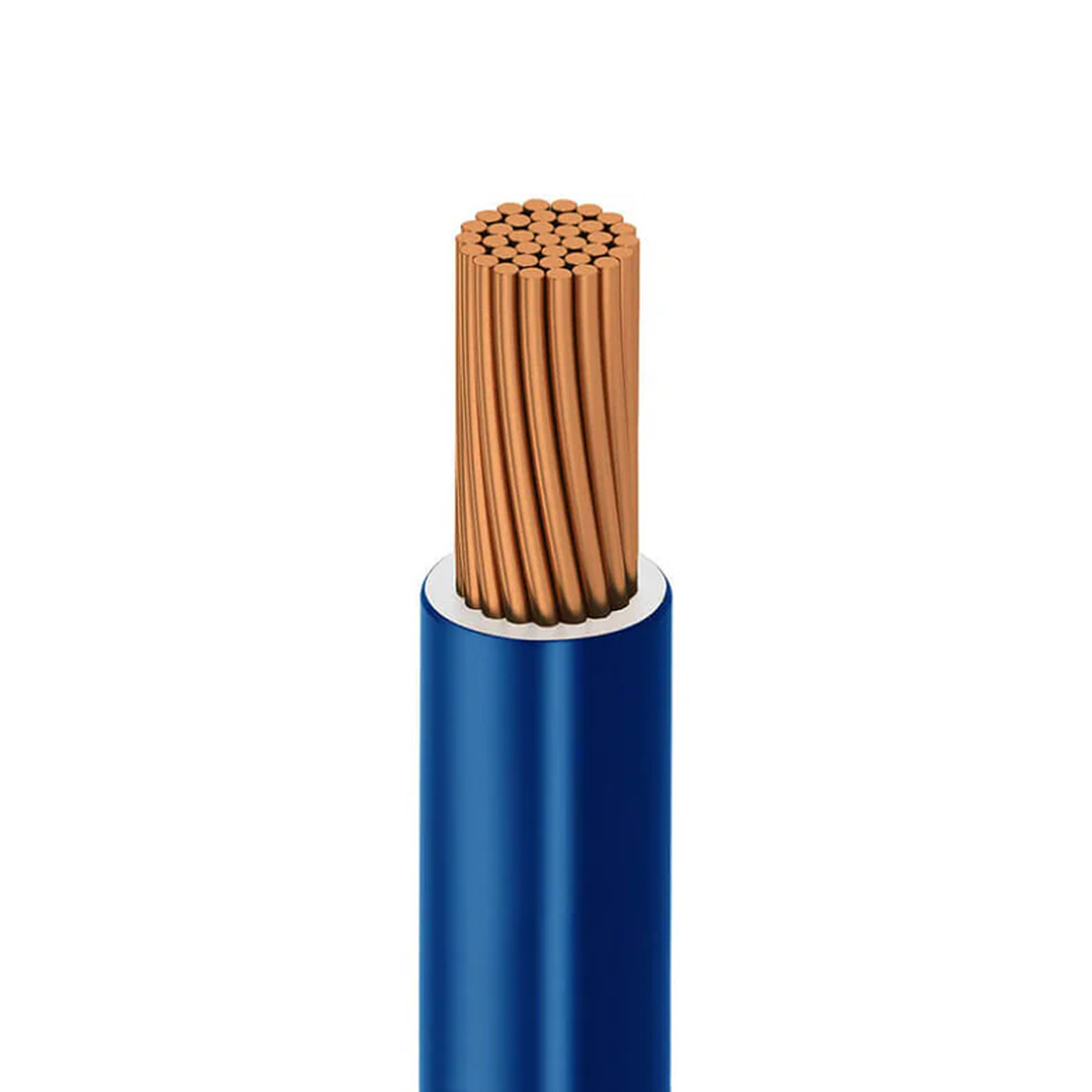 Imagen de CABLE THWN / THHN/MTW 14 AWG NYLON AZUL (VIAKON) CARRETE 1000M